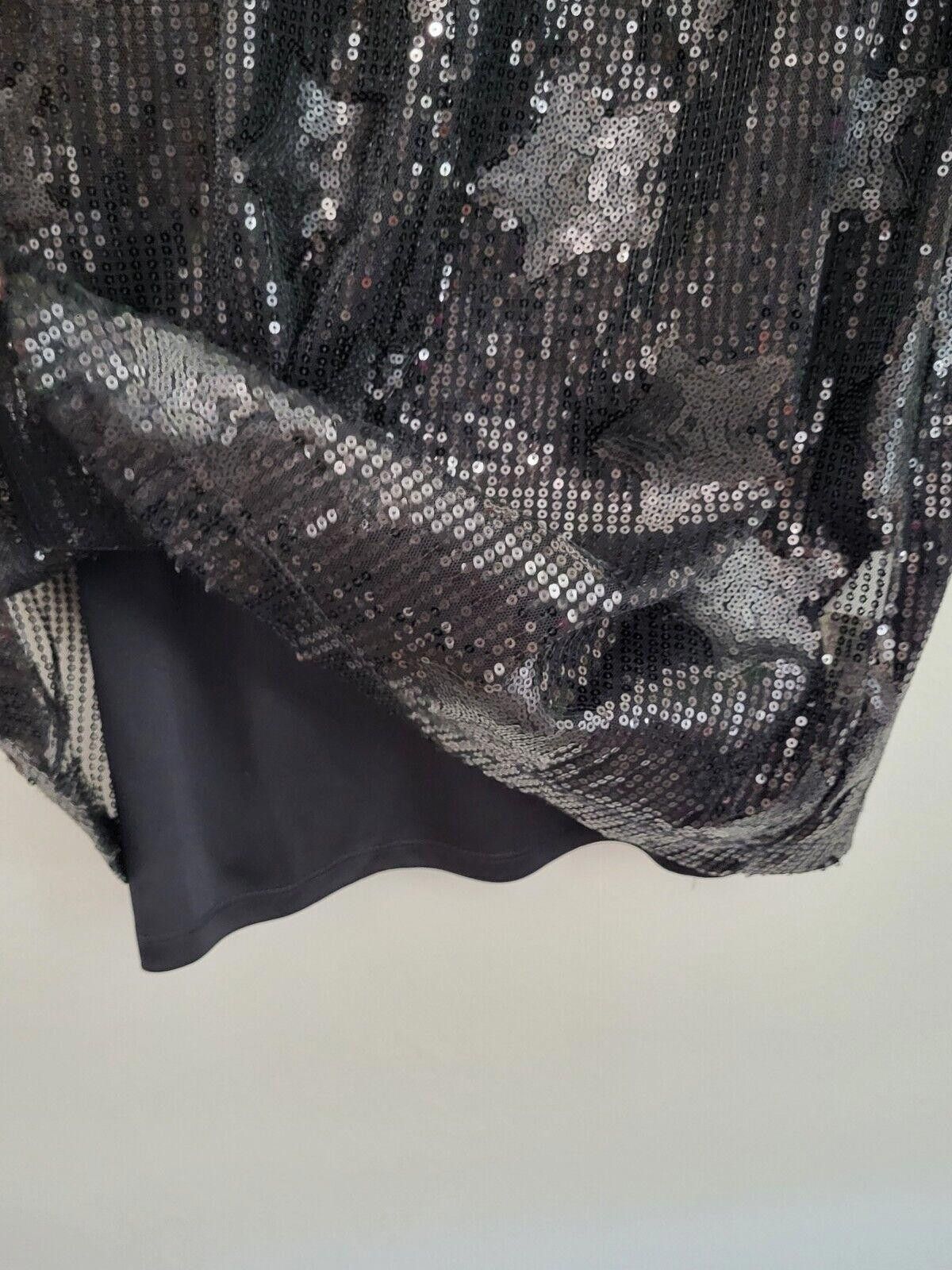 Designer Bcbgeneration Dress Small NWT $99 Black Sequin Stars Lace Size S / US 4 / IT 40 - 8 Thumbnail