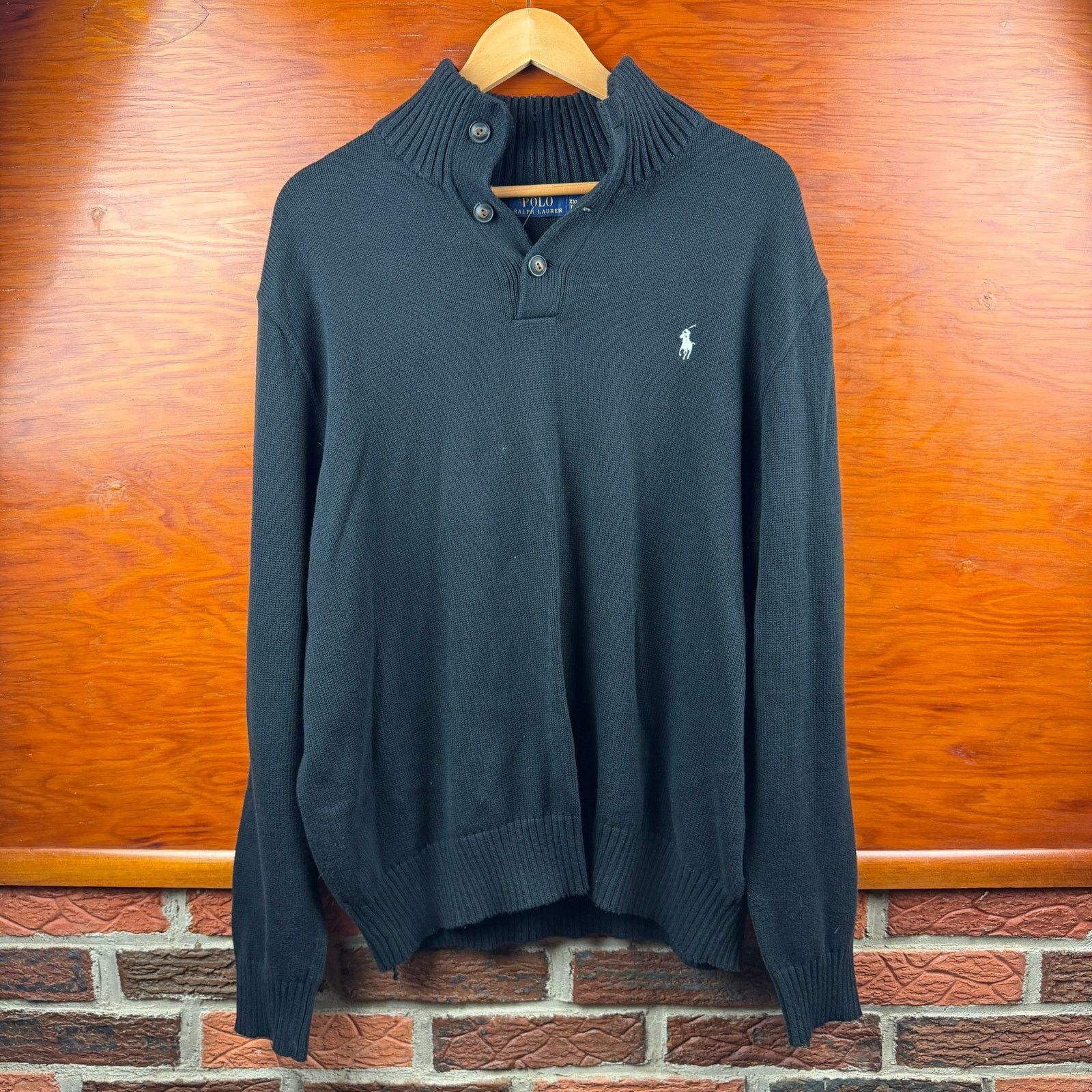 Polo Ralph Lauren Polo Ralph Lauren Henley Sweater Size XXL Size US XXL / EU 58 / 5 - 2 Thumbnail