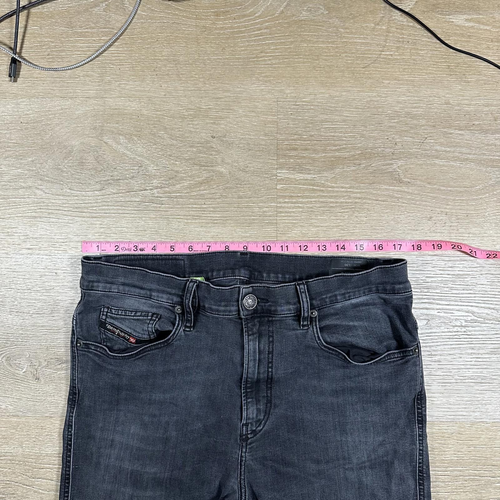 Diesel Diesel Men's D-ISTORT Skinny Jeans Size 30 Black Faded Wash Size US 30 / EU 46 - 11 Thumbnail