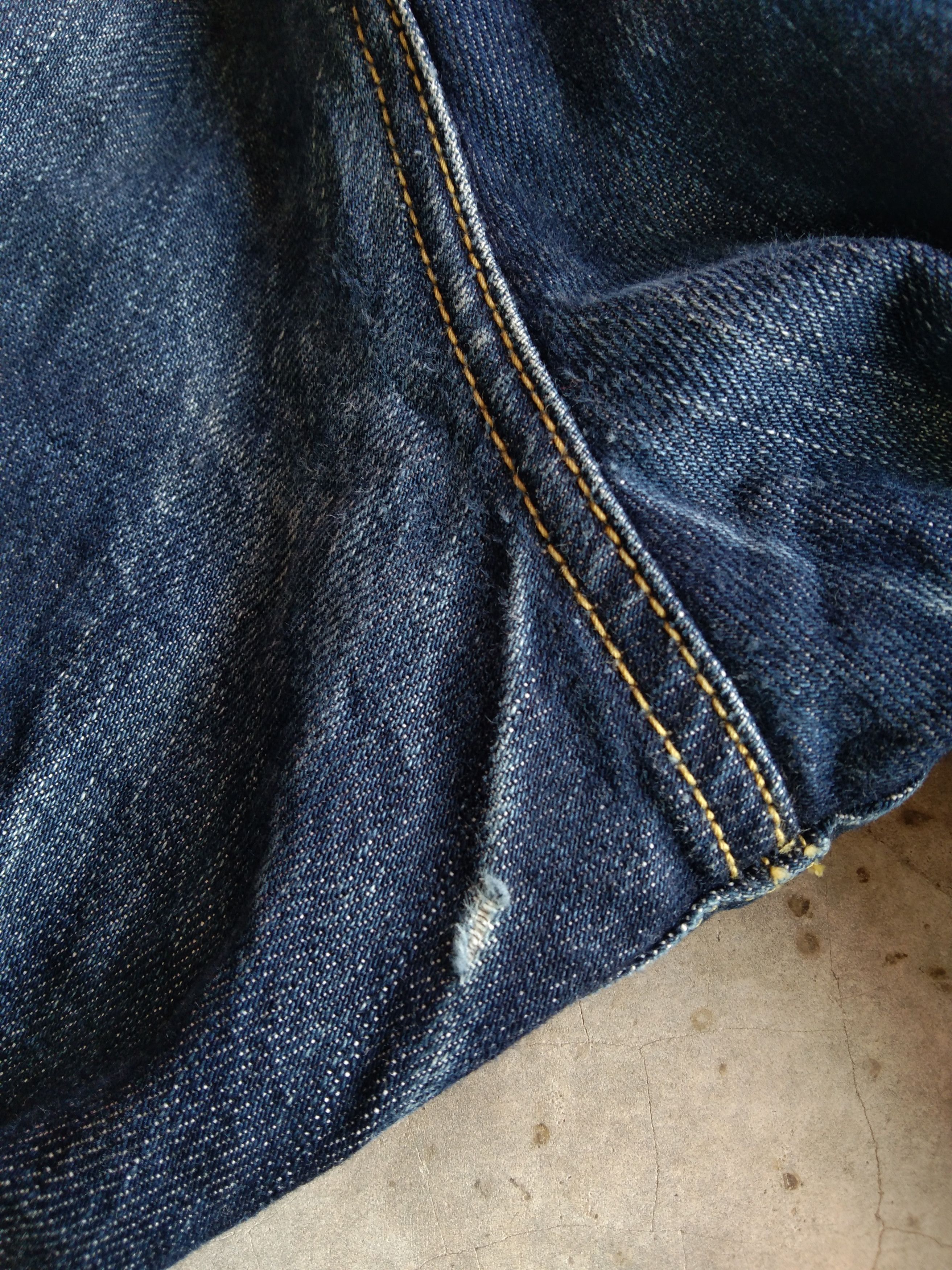 Blue Blue Japan Vintage Blue Blue Japan x HR Market Indigo Denim Jeans Size US 32 / EU 48 - 8 Thumbnail