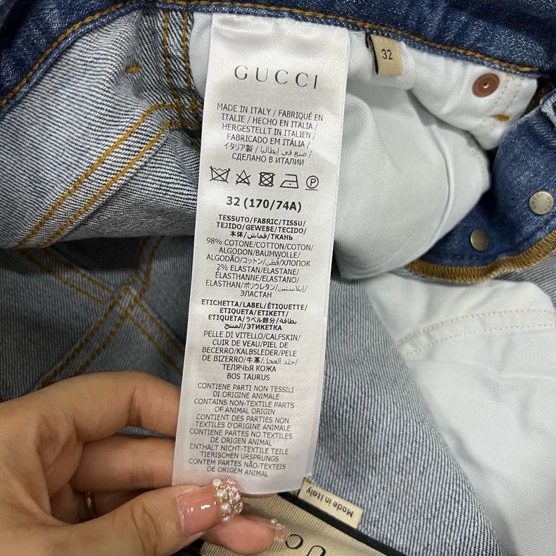 Gucci Gucci Blue washed jeans Size 31" - 4 Thumbnail
