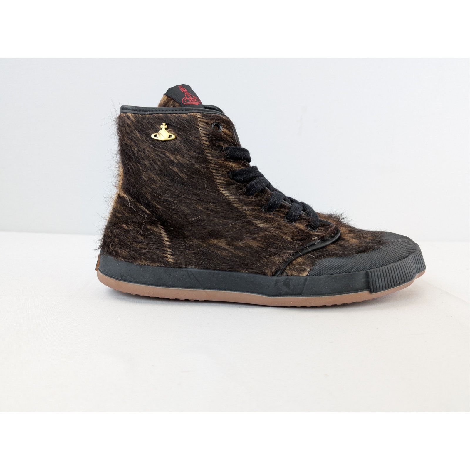 Vivienne Westwood o1rshd1 Animal Gym High Top Sneakers in Brown Size US 10 / EU 43 - 1 Thumbnail