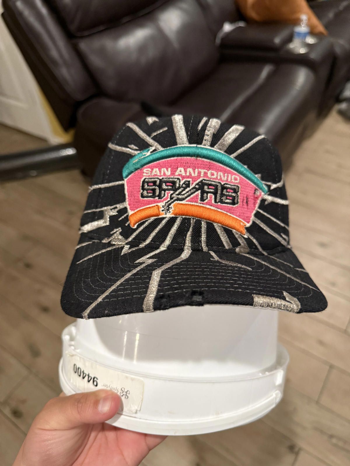90s Vintage Spurs Collision Snapback Hat