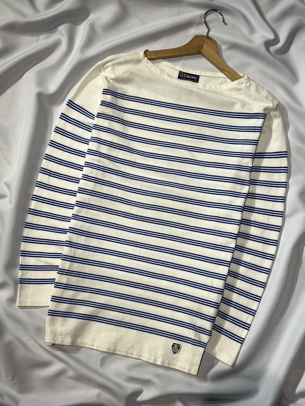 Orcival × Saint James × Vintage AUTHENTIC ORCIVAL FRANCE LONG SLEEVE TEE LOGO Size M / US 6-8 / IT 42-44 - 3 Thumbnail