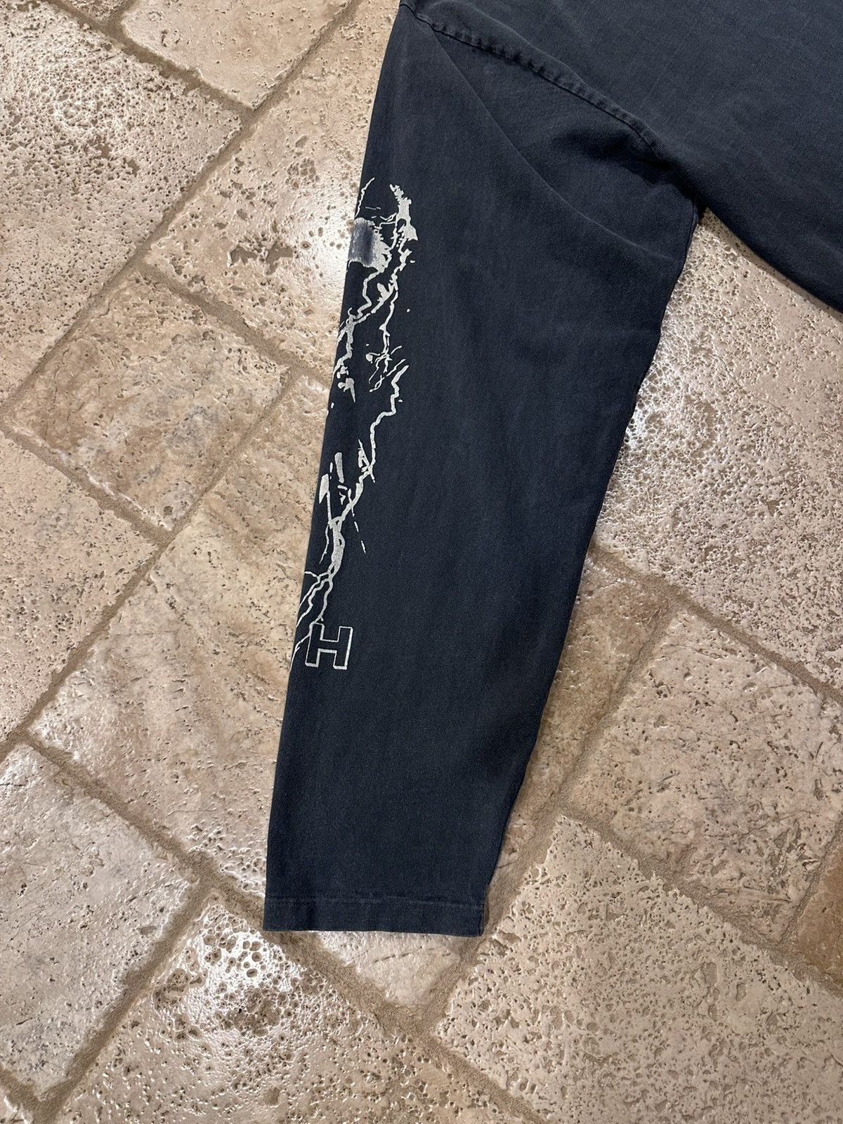 Rhude Rhude Eagle Print Logo Long Sleeve Oversized Black T-Shirt Size US XL / EU 56 / 4 - 13 Thumbnail