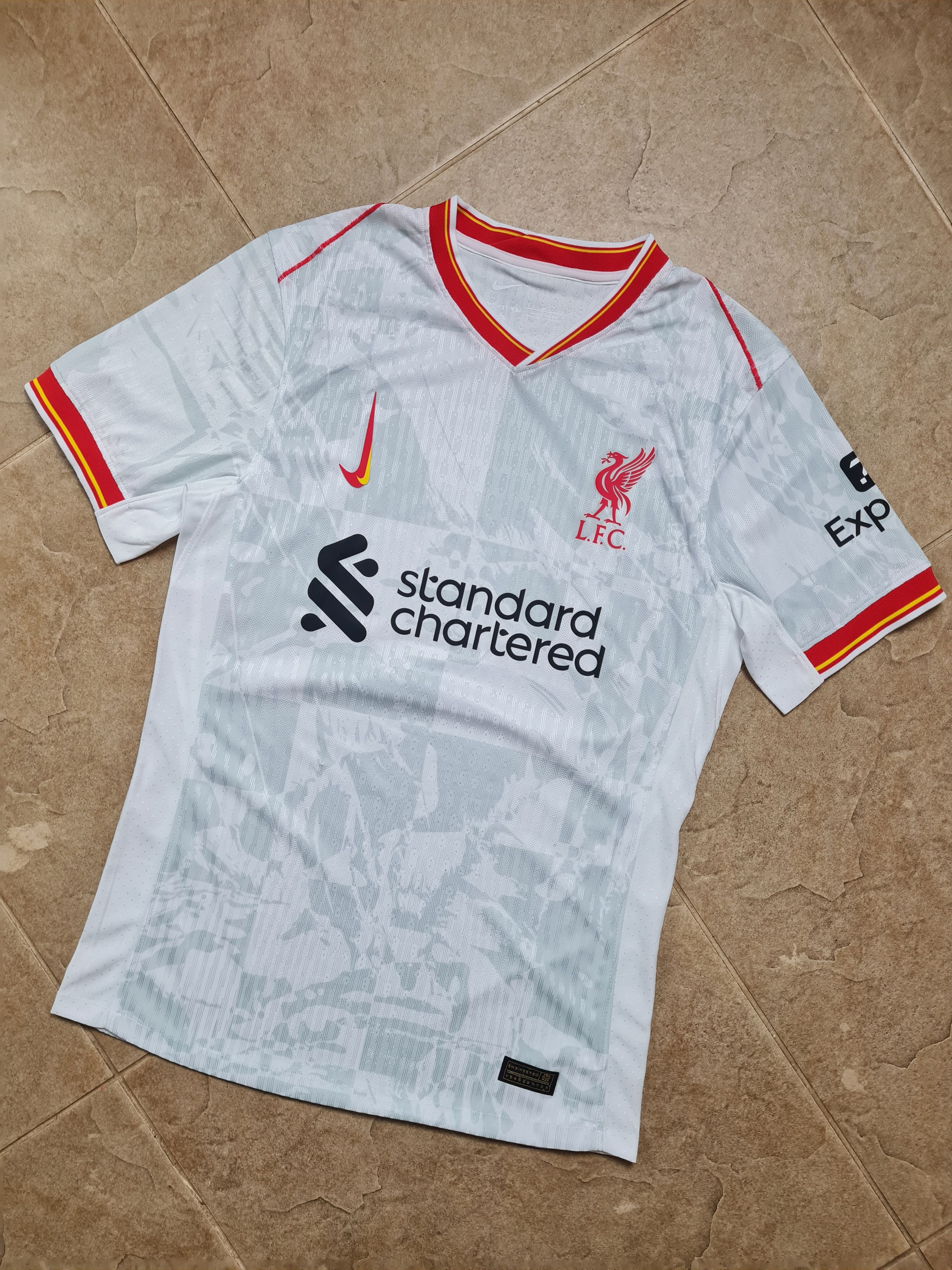 Nike Liverpool FC 2024-25 Third Jersey White Red Size US S / EU 44-46 / 1 - 11 Thumbnail