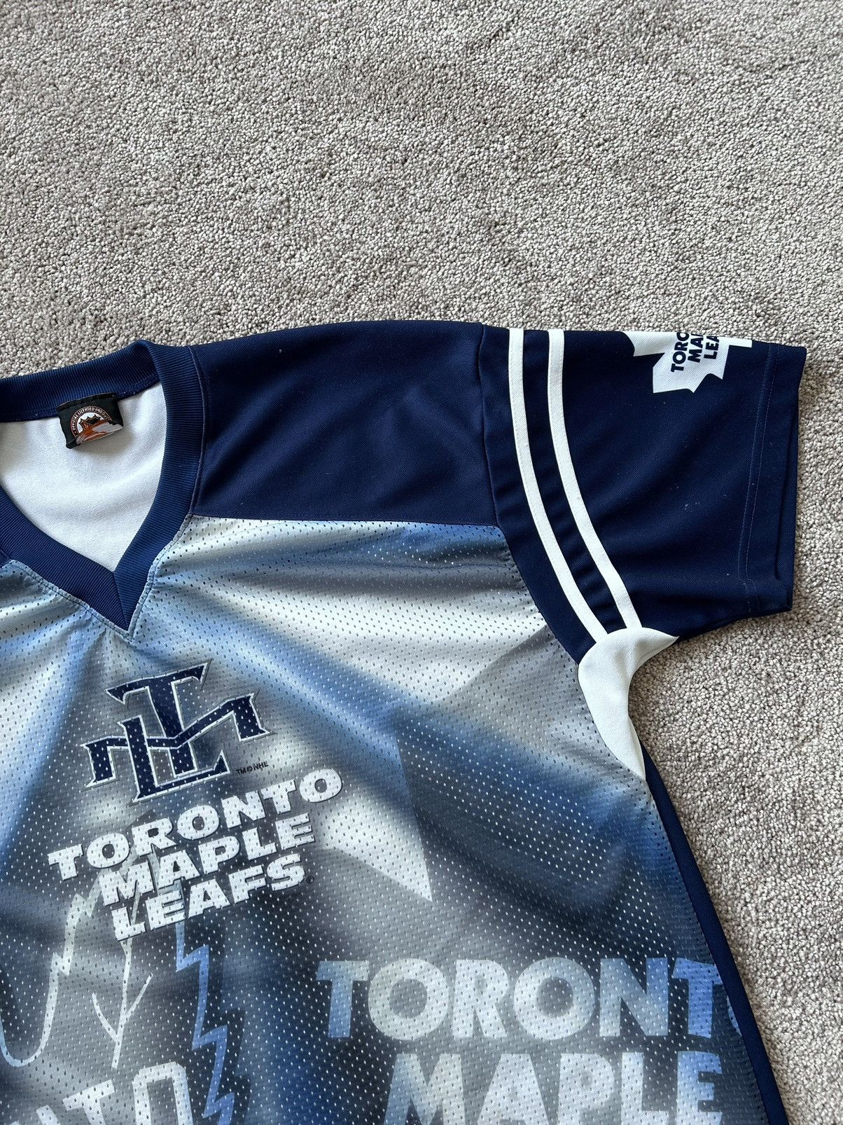 NHL × Vintage Early 2000s Toronto Maple Leafs Jersey Tee Size US L / EU 52-54 / 3 - 2 Thumbnail