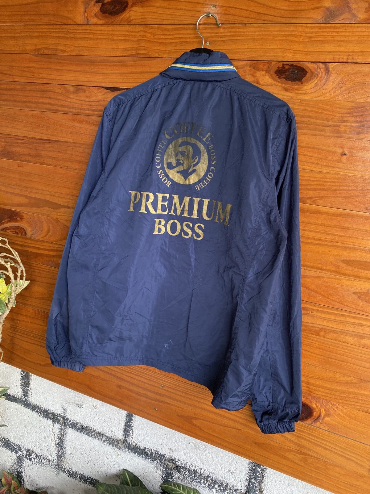 Japanese Brand Premium Boss Coffee Blue Zip-Up Jacket – Vintage Japanese Size US L / EU 52-54 / 3 - 11 Thumbnail