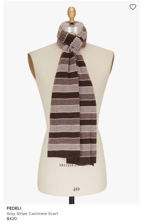Fedeli Fedeli multicolor stripe pattern cashmere scarf. Size ONE SIZE - 13 Thumbnail