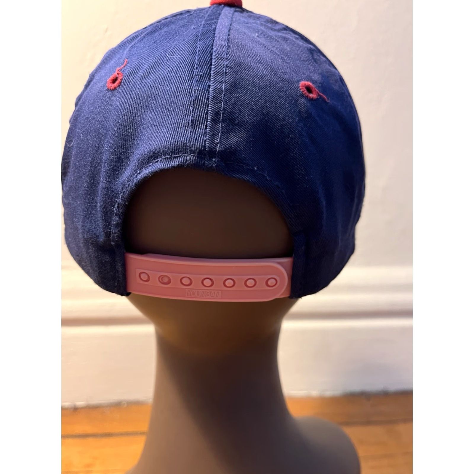 Fila VINTAGE FILA Snapback Hat Cap Blue 90s Mens One Size Adjustable Twill Spell Out Size ONE SIZE - 4 Thumbnail