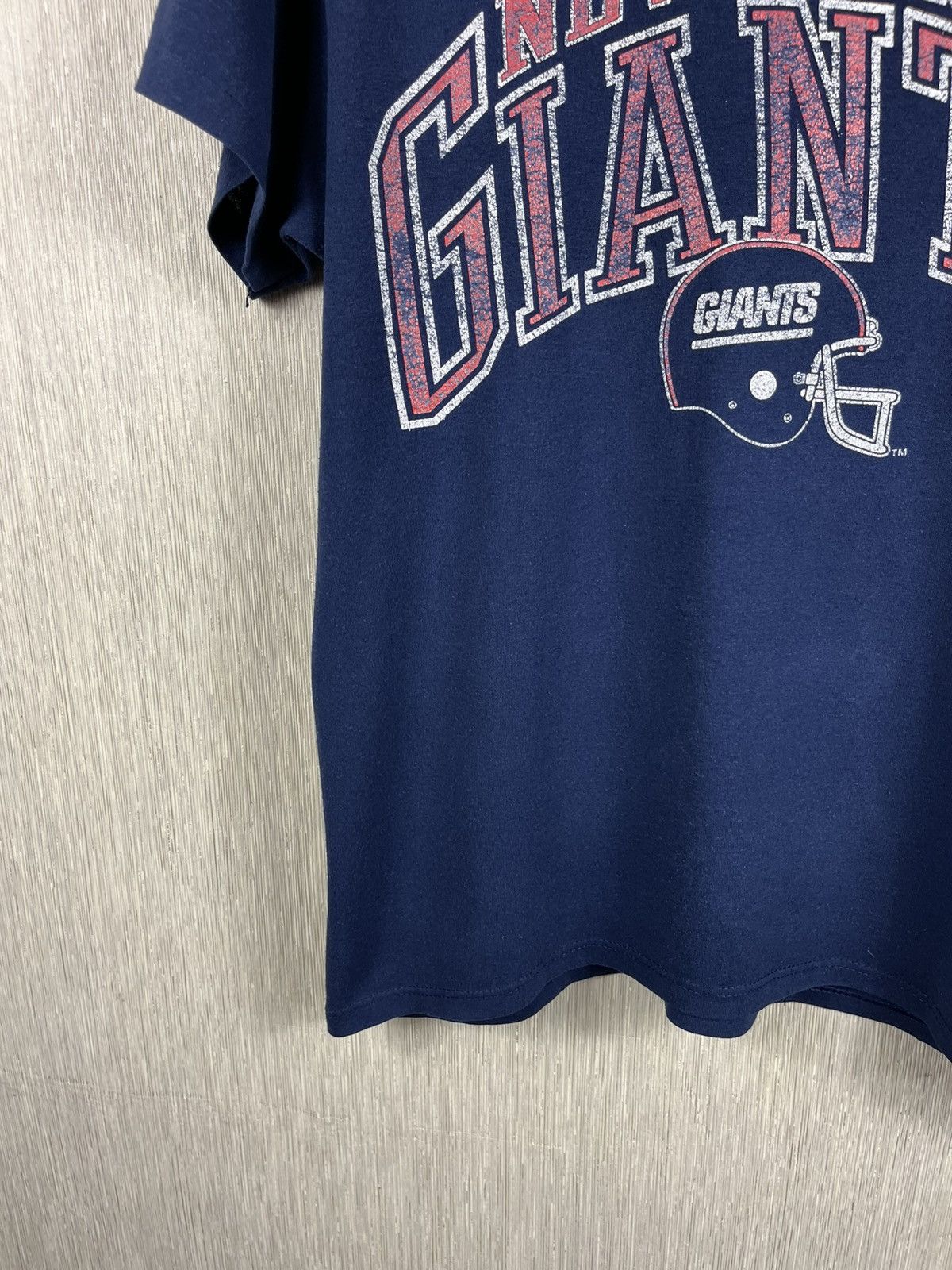 Logo 7 Vintage Logo7 New York Giants navy single stitch t-shirt tee Size US L / EU 52-54 / 3 - 7 Thumbnail