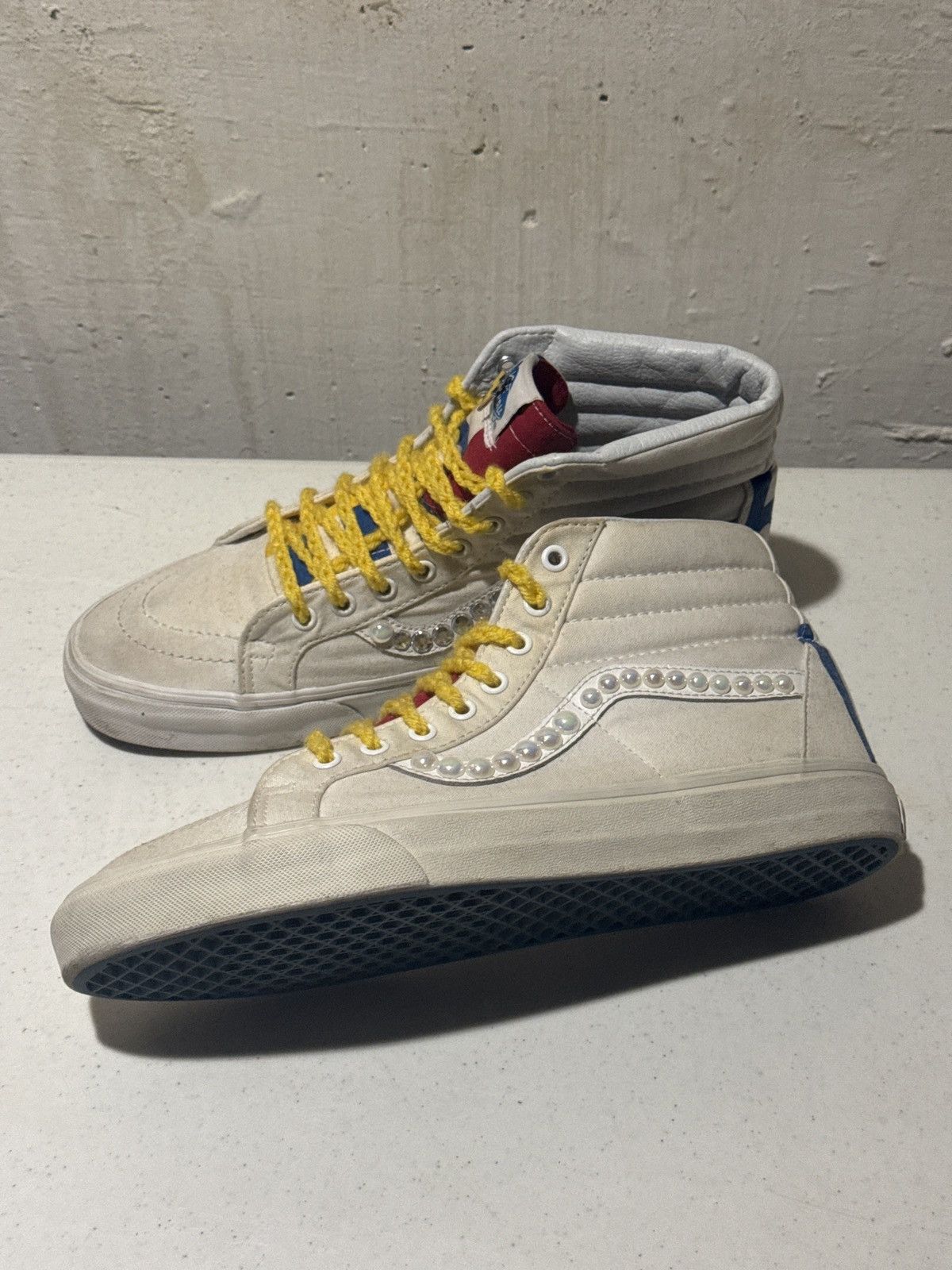 Vans Pearl Skate High by @kendallcustoms Size US 11 / EU 44 - 1 Thumbnail