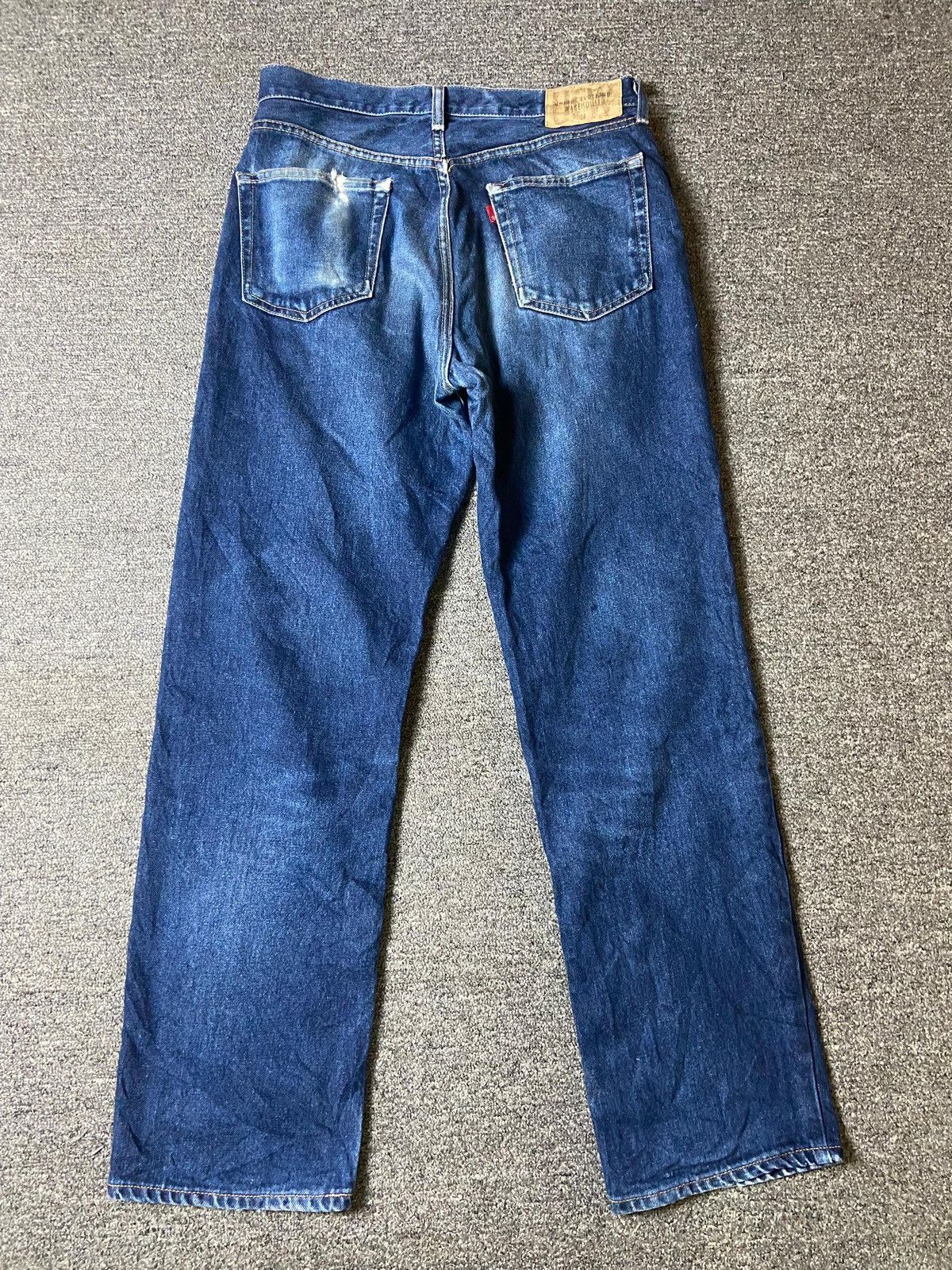 Japanese Brand × Other × Vintage Unique Clothing Warehouse Straight Cut Denim Jeans (128) Size US 30 / EU 46 - 4 Thumbnail