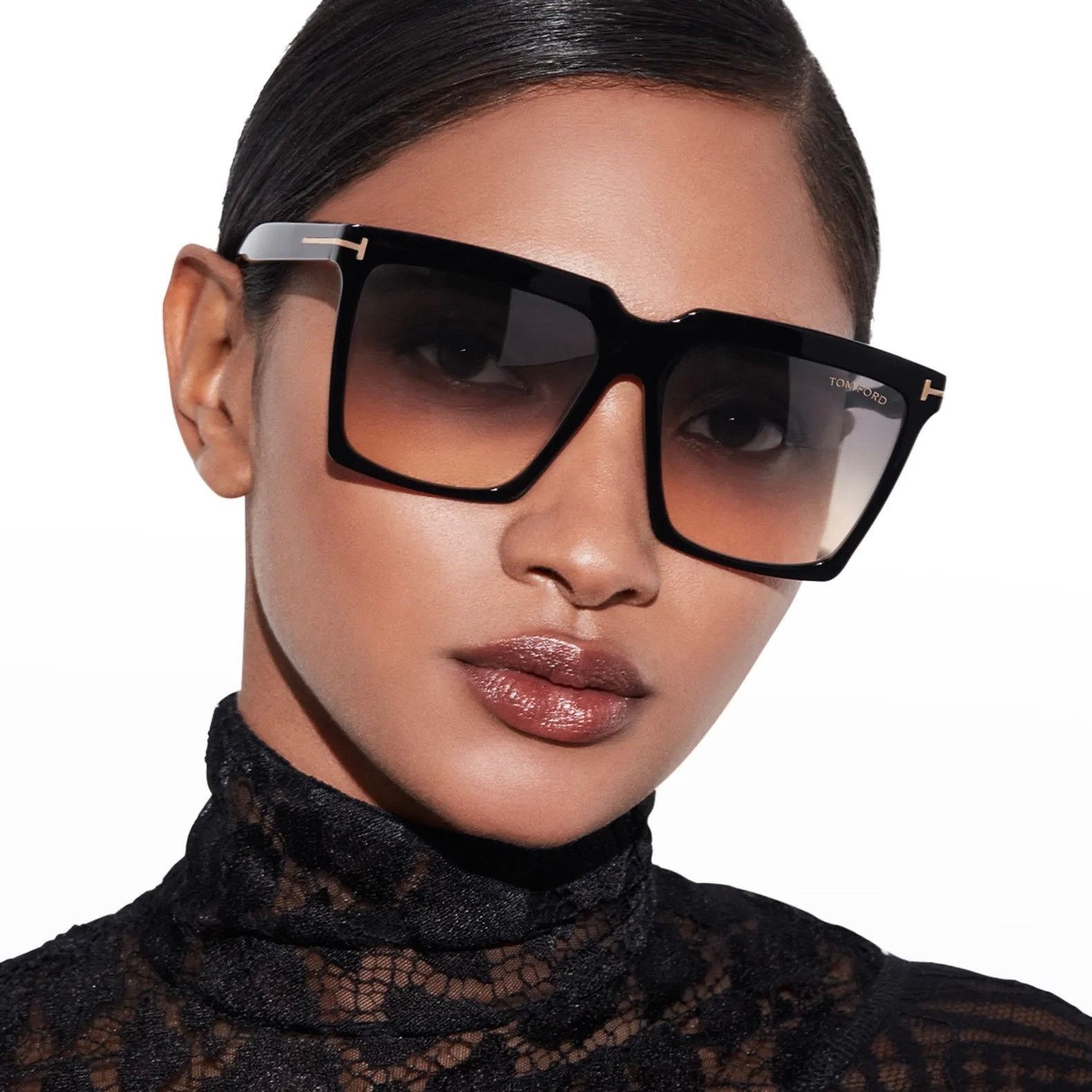 Tom Ford New, TOM FORD Sabrina-02 Sunglasses TF764 01B Authentic Size ONE SIZE - 8 Thumbnail