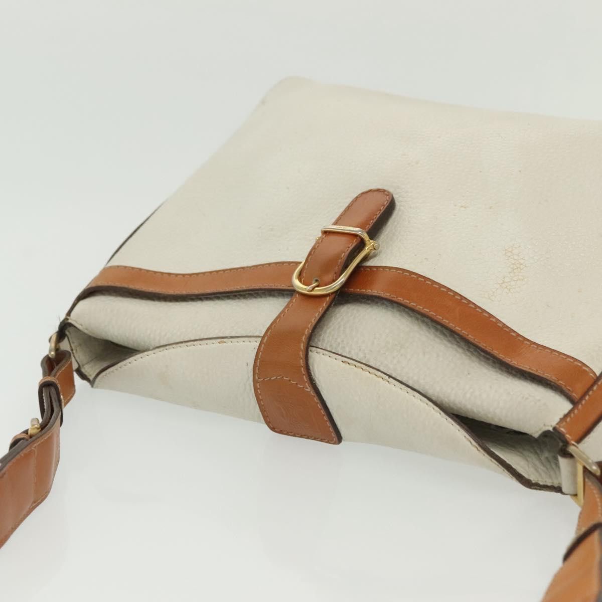 Celine CELINE Shoulder Bag Leather White Silver Size ONE SIZE - 6 Thumbnail
