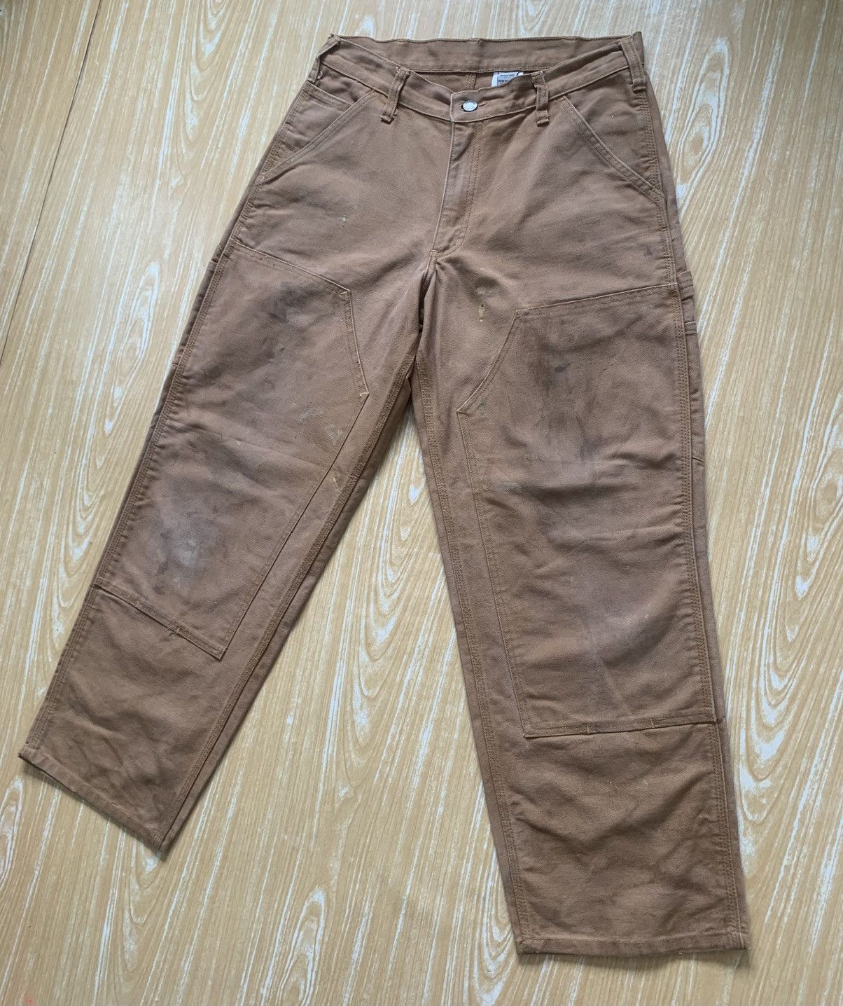 Japanese Brand Dirty Dakota Carpenter Double Knee Workwear Canvas Pants Size US 30 / EU 46 - 5 Thumbnail