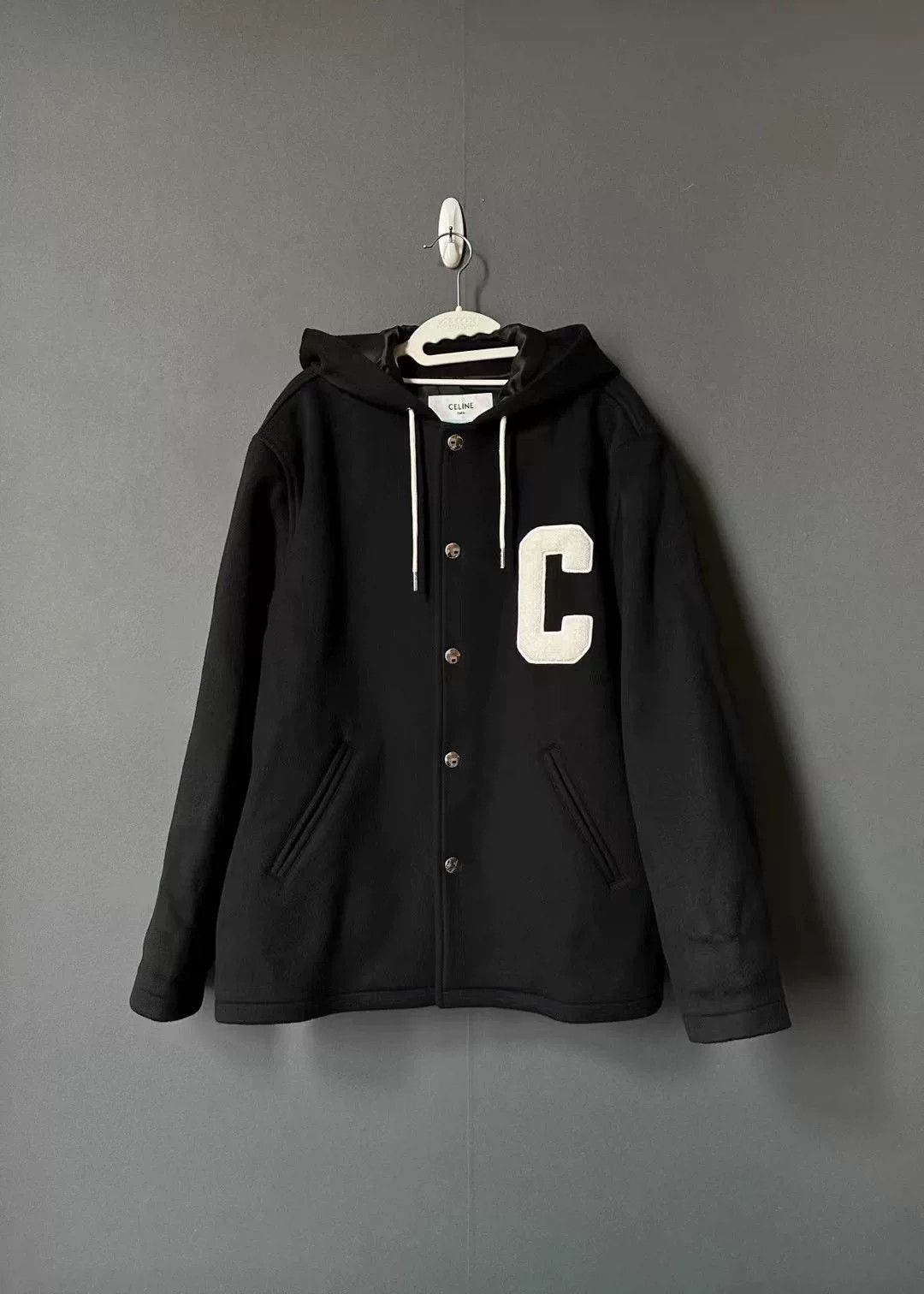 Celine Celine Wool Hooded Coat Size US L / EU 52-54 / 3 - 1 Thumbnail