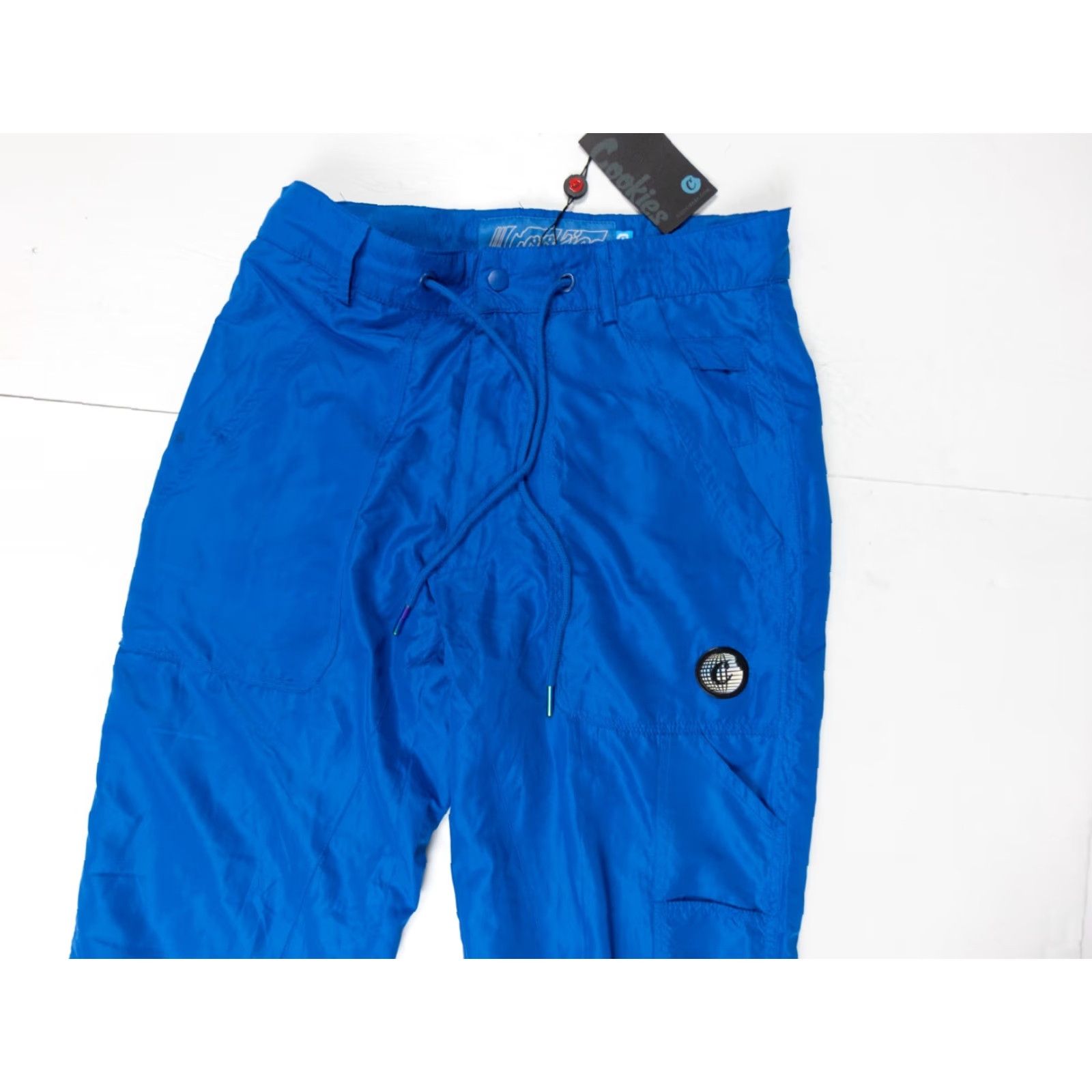 Vintage Cookies SF Women's Windbreaker Pants - 28 - Blue - Track Pants - Streetwear - Regular - Casual - Mens? Womens Size 28" / US 6 / IT 42 - 2 Thumbnail
