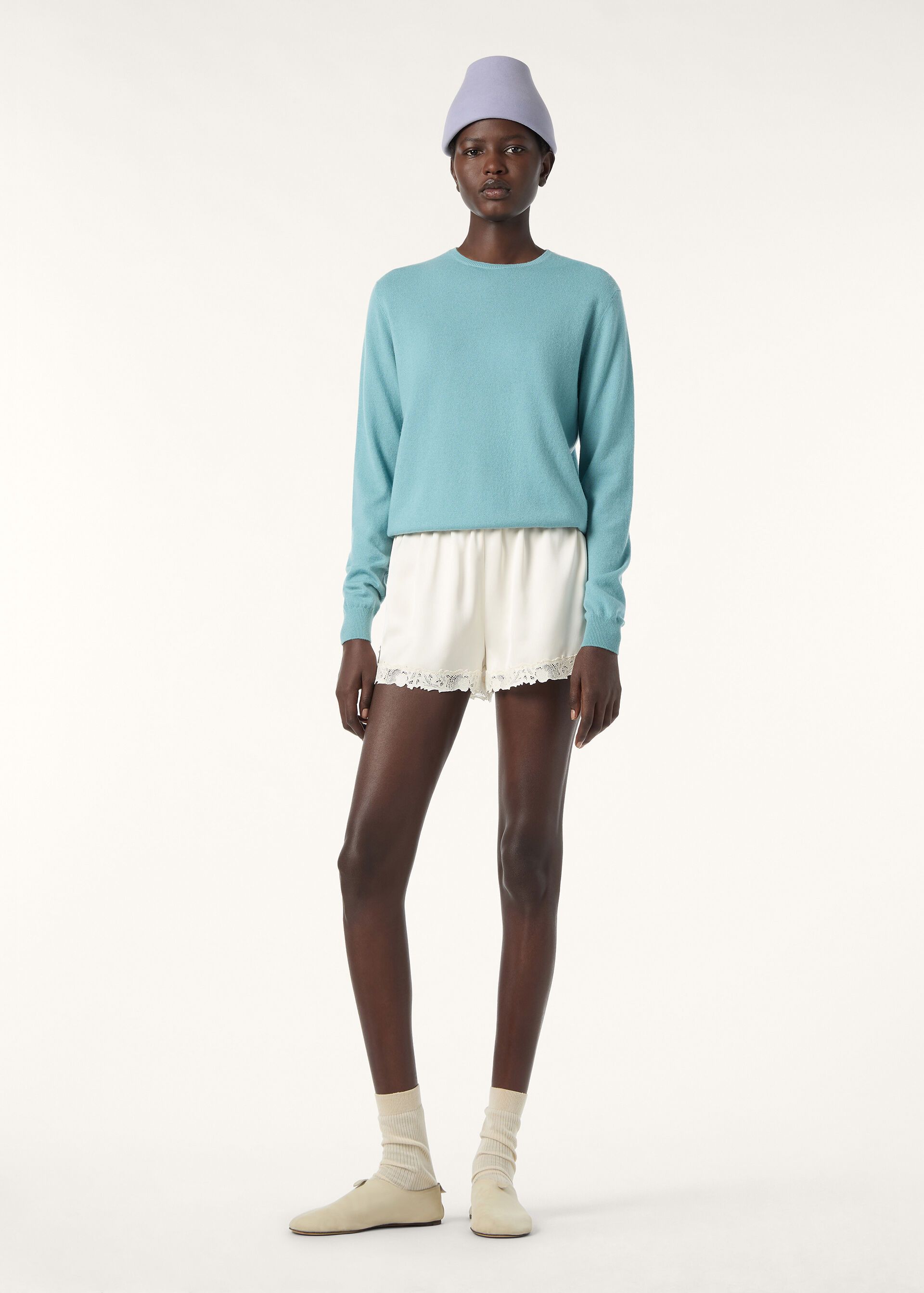 Loro Piana os11x0426 FAQ4508 Sergio Crewneck Sweater Underwater Breath Size XS / US 0-2 / IT 36-38 - 2 Thumbnail