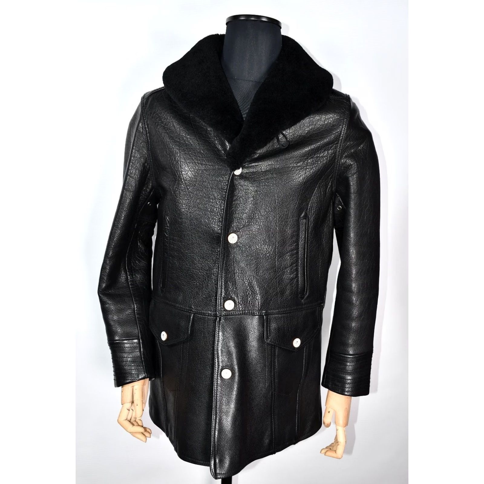 Levi's Levi's RED Leather Black Coat Wool Lining Men's Winter Jacket M Black Leather Wool Lining Jacket Mens M jacket coat Size US M / EU 48-50 / 2 - 4 Thumbnail