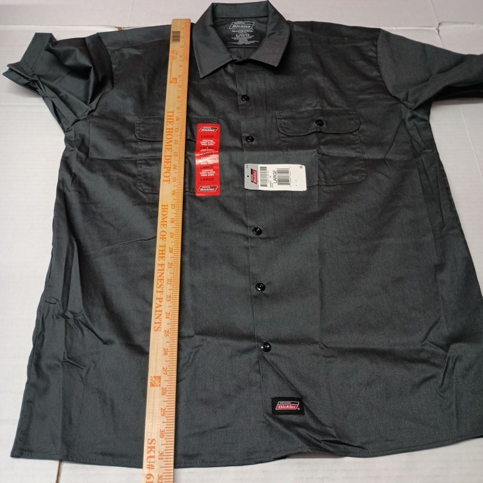 Dickies Dickies Essential Work Shirt Men's Size L Gray Temp Control Size US L / EU 52-54 / 3 - 5 Thumbnail