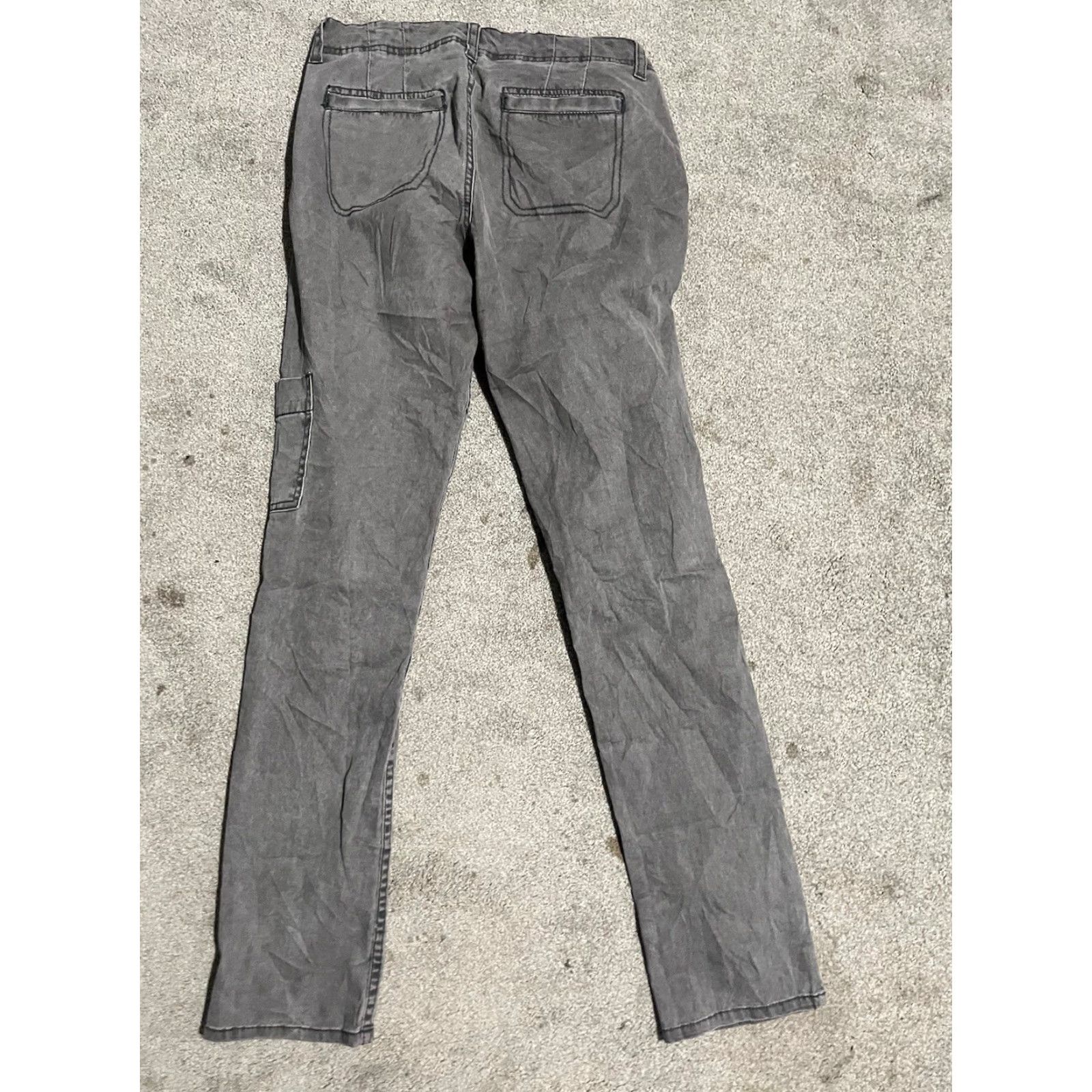 Vintage Daughters Of The Liberation Women’s Gray Cargo Pants Size 26x31 Actual Size 26" / US 2 / IT 38 - 3 Thumbnail