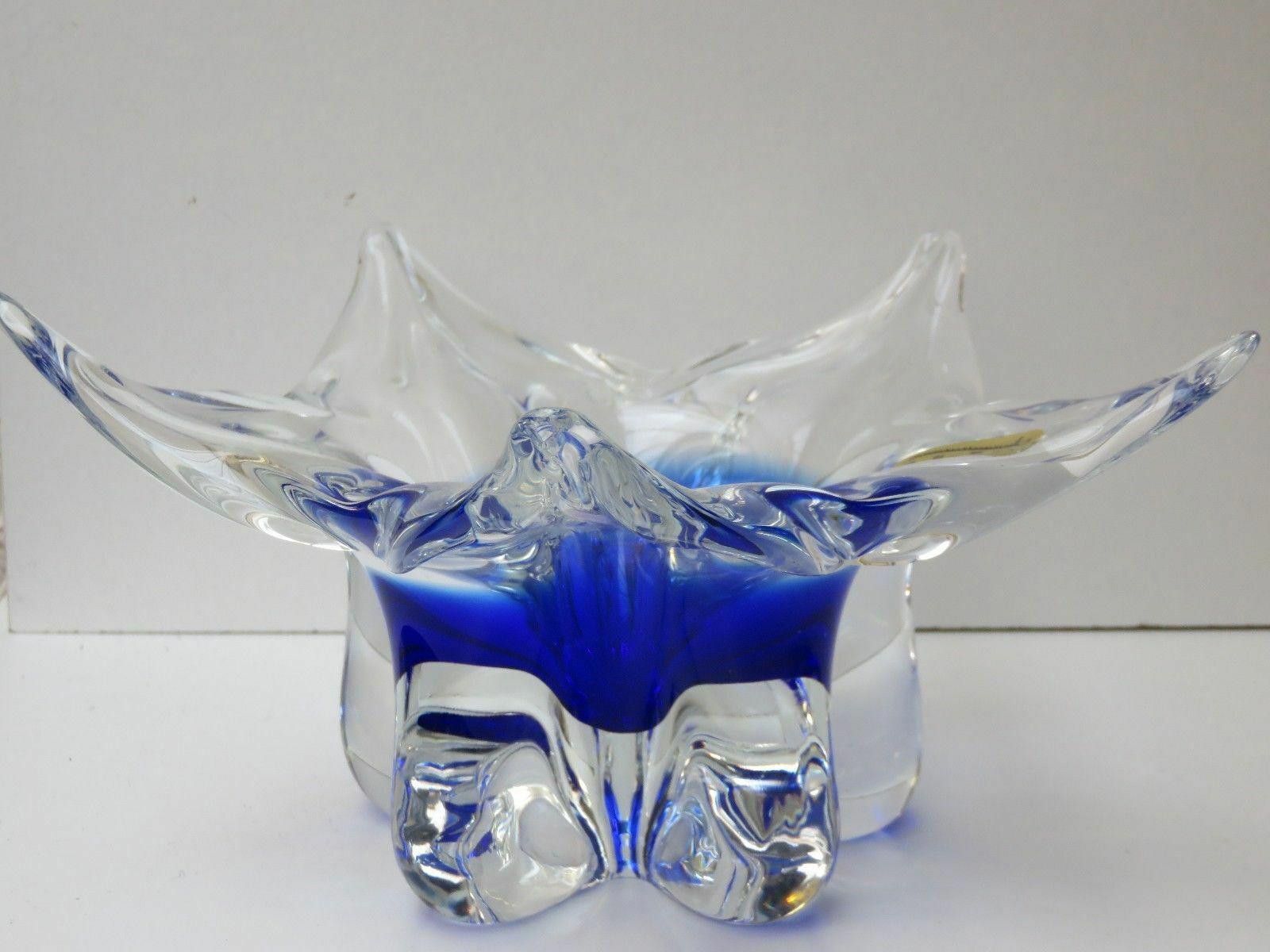 Natalino Nathalie Navarro Design Blue Clear Crystal Display Bowl Size ONE SIZE - 3 Thumbnail