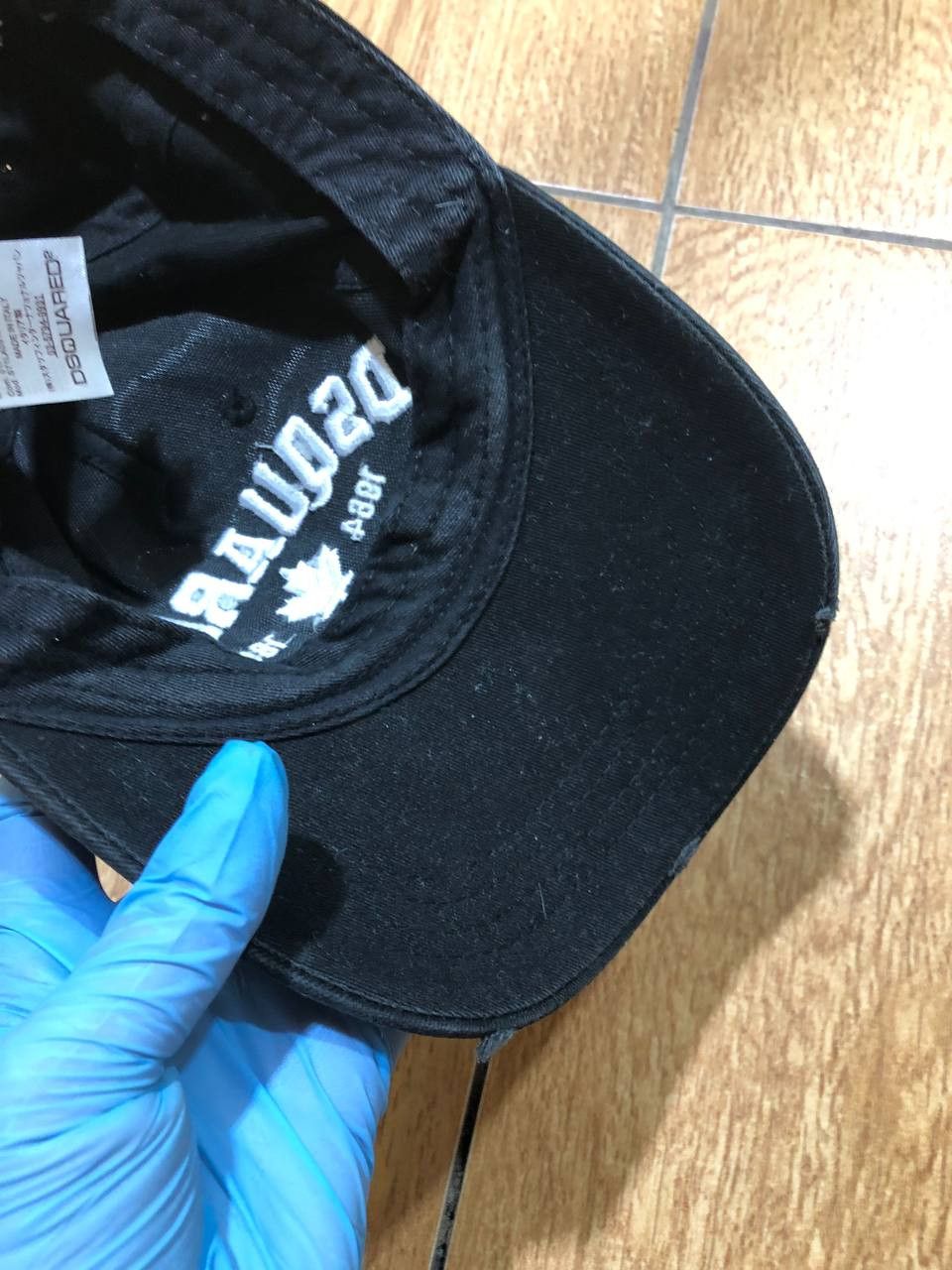 Dsquared2 Baseball Cap Hat Black DSQUARED Size ONE SIZE - 5 Thumbnail