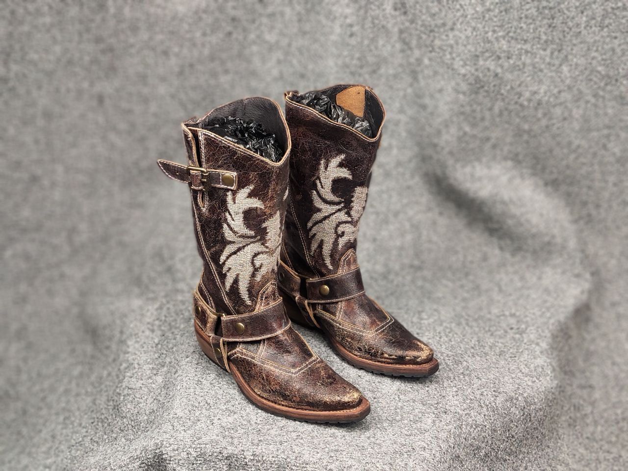 Sancho Boots Vintage Sancho Boots Barbados Textured embroidered leather Size US 6 / IT 36 - 2 Thumbnail