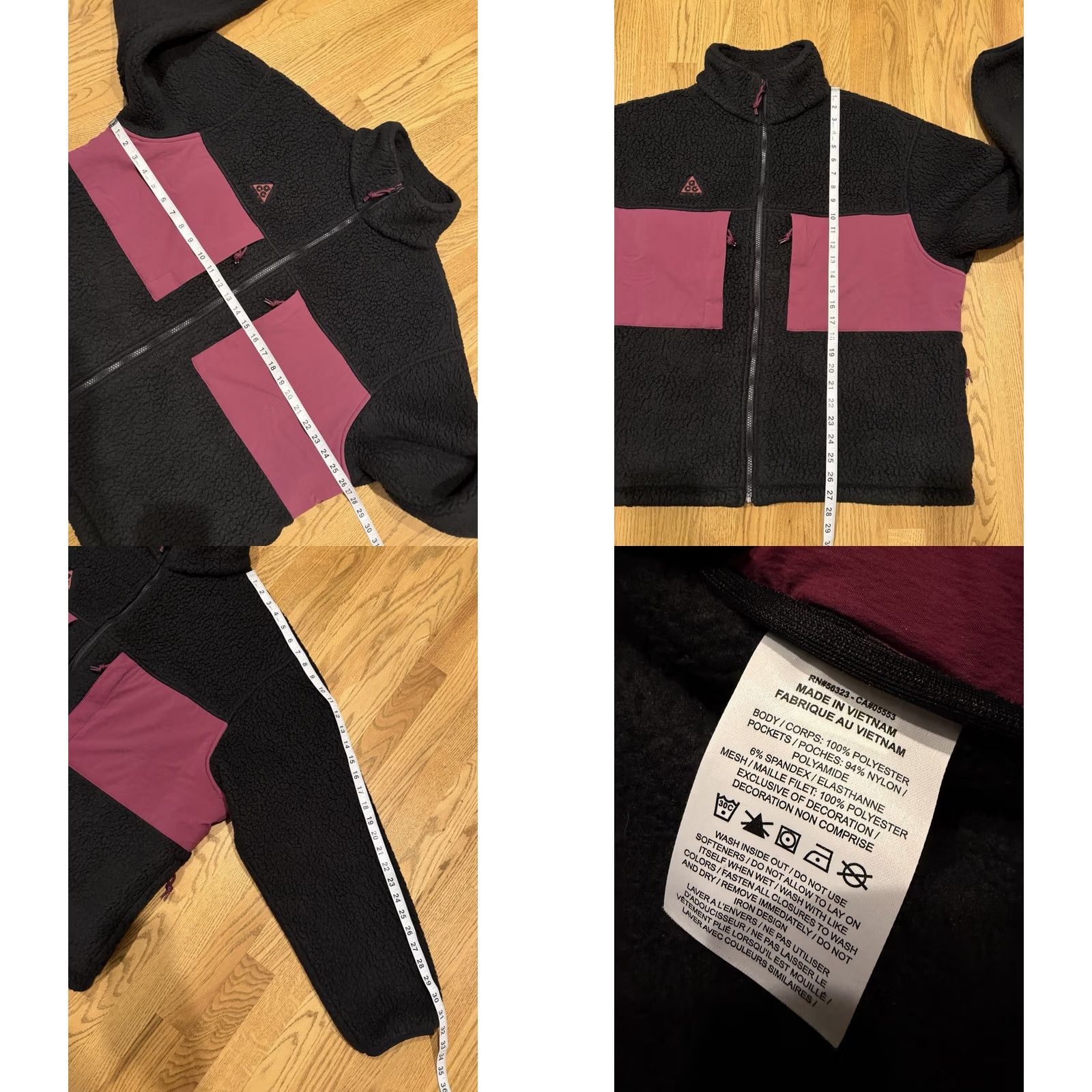 Nike Nike ACG Sherpa Fleece Full Zip Jacket Men’s Large Black Indoor Outdoor Sports Activewear Casual Jacket Size US L / EU 52-54 / 3 - 8 Thumbnail