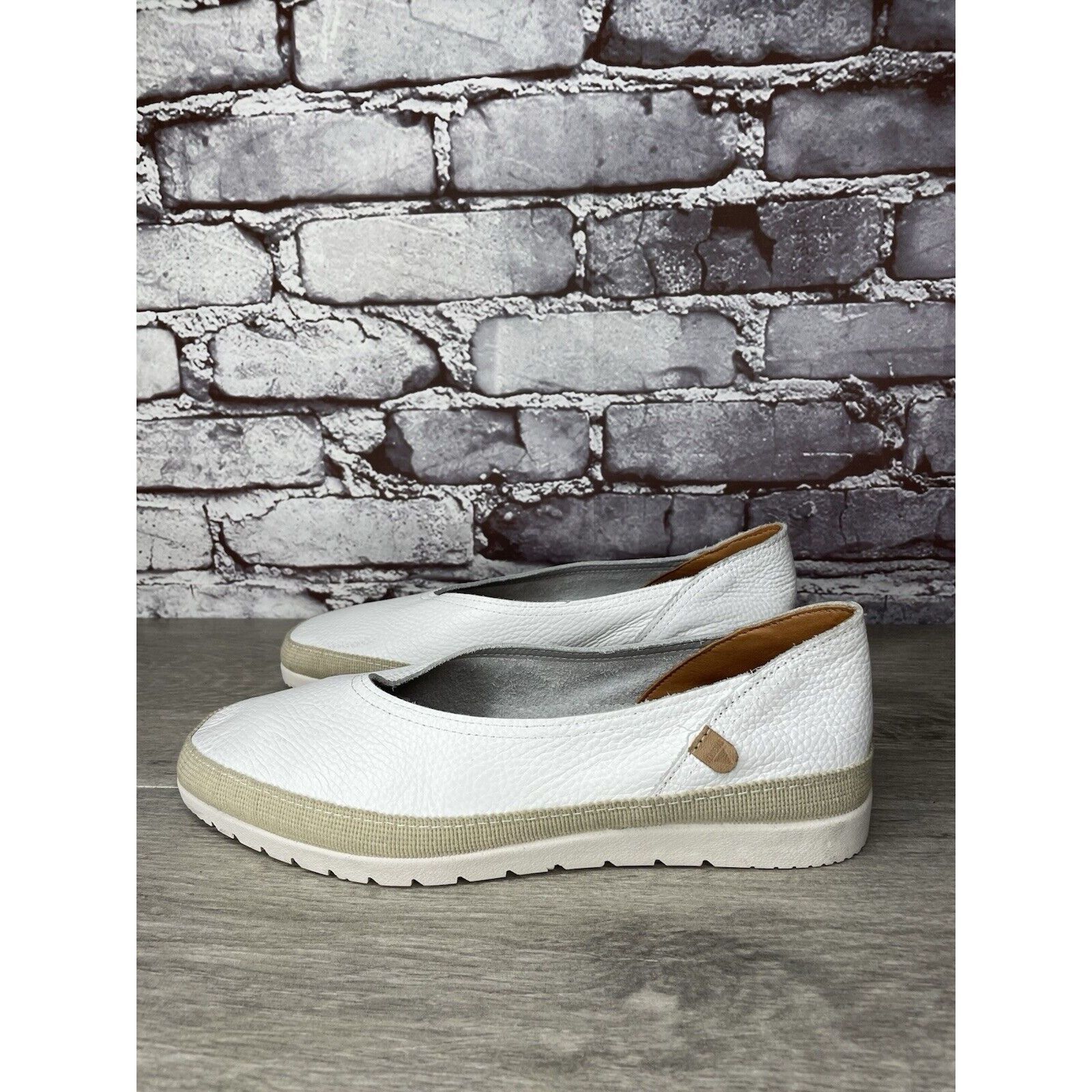 Other Verbenas White Leather Loafers Slip On Sneaker Casual Beach Size US 10 / IT 40 - 1 Thumbnail