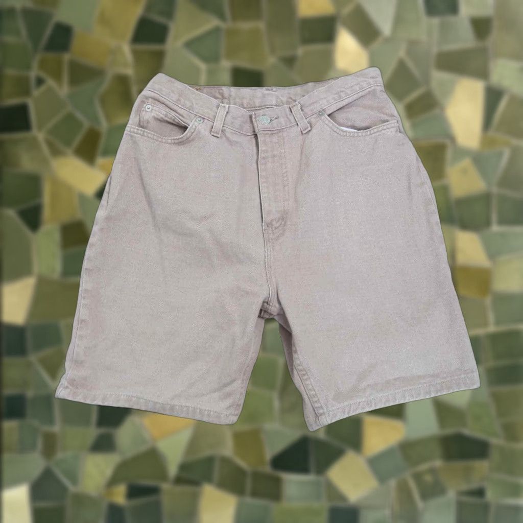Faded Glory VINTAGE Faded Glory Denim Mom Shorts 90s Tan High Rise 12 Women Mens Casual Grunge 1990s Size 34" / US 12 / IT 48 - 1 Thumbnail