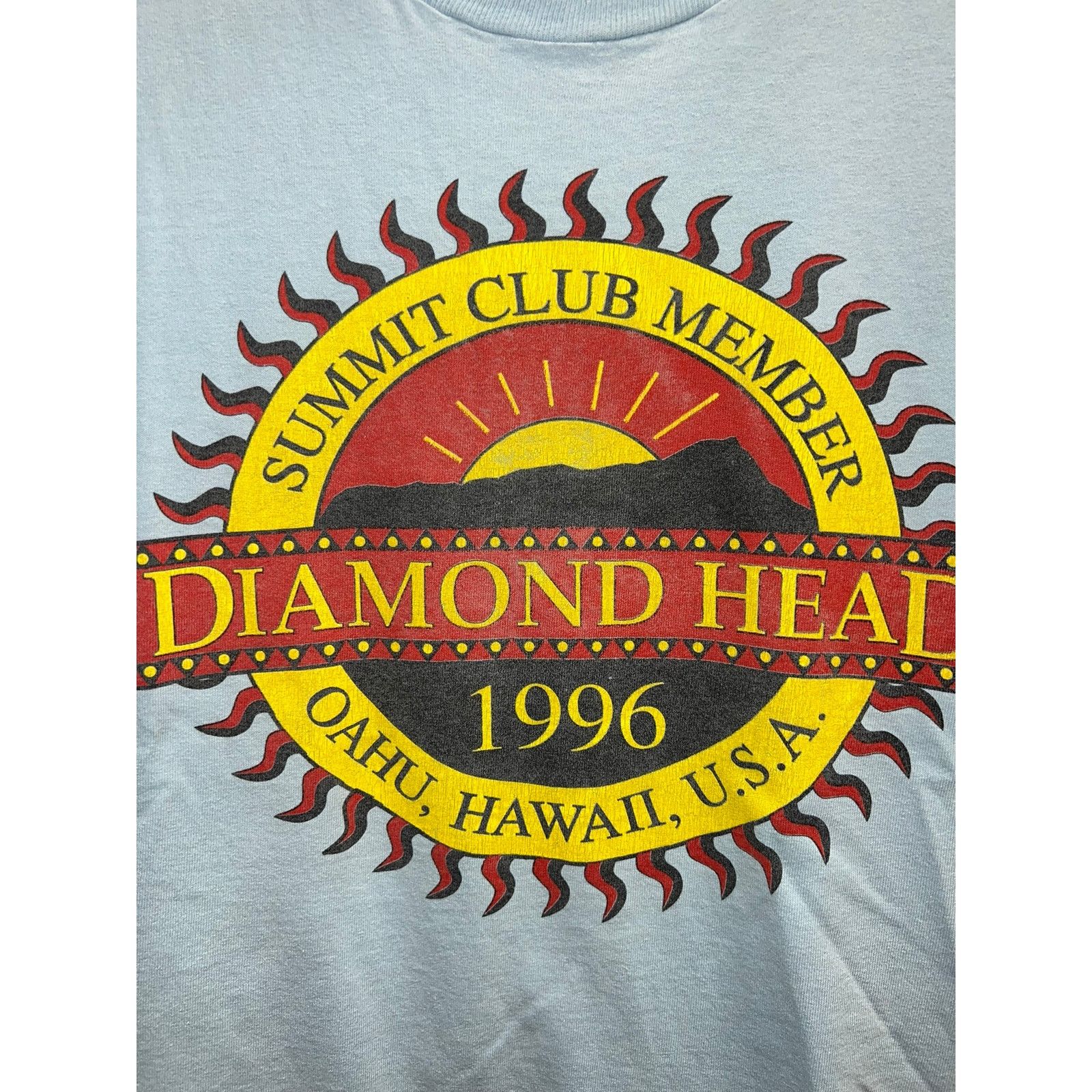 Anvil Vintage Hawaii Shirt Summit Club Diamond Head Oahu Tee 90s Size US L / EU 52-54 / 3 - 2 Thumbnail