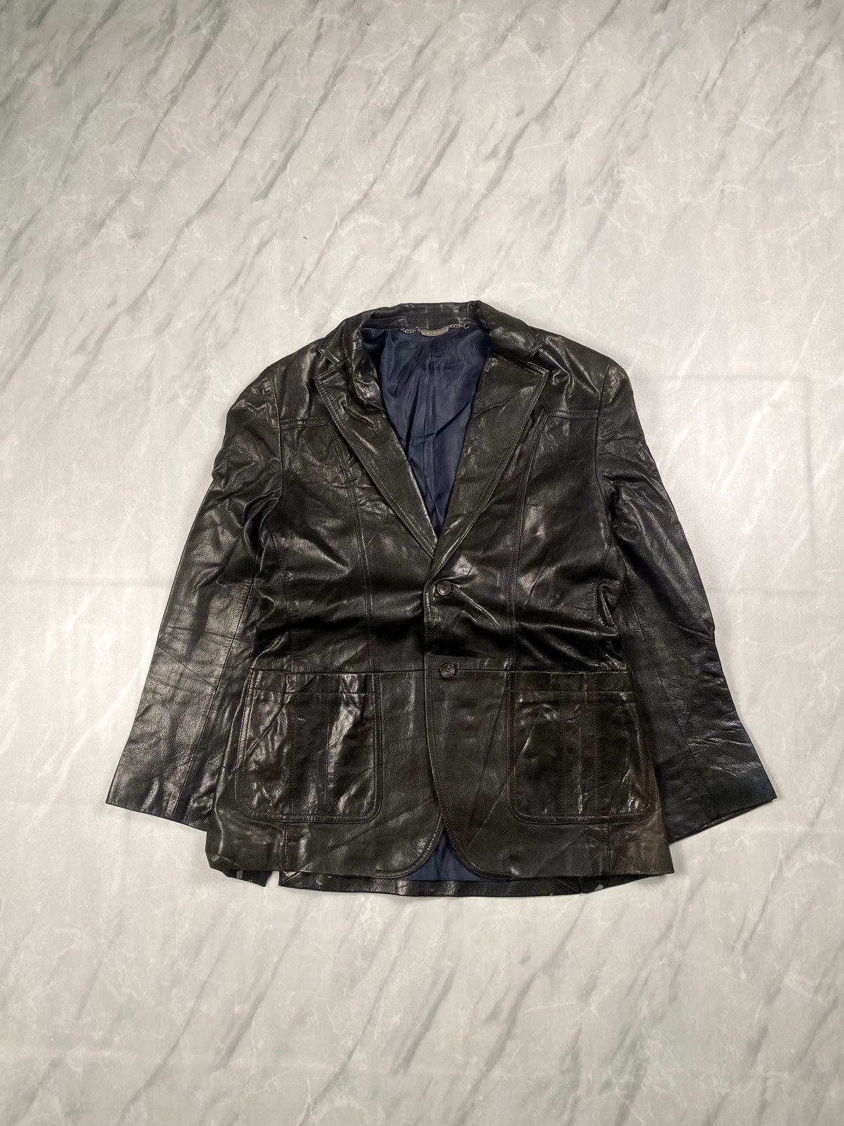 BUFFALO BOBS × Japanese Brand Buffalo bob leather zipper blazer