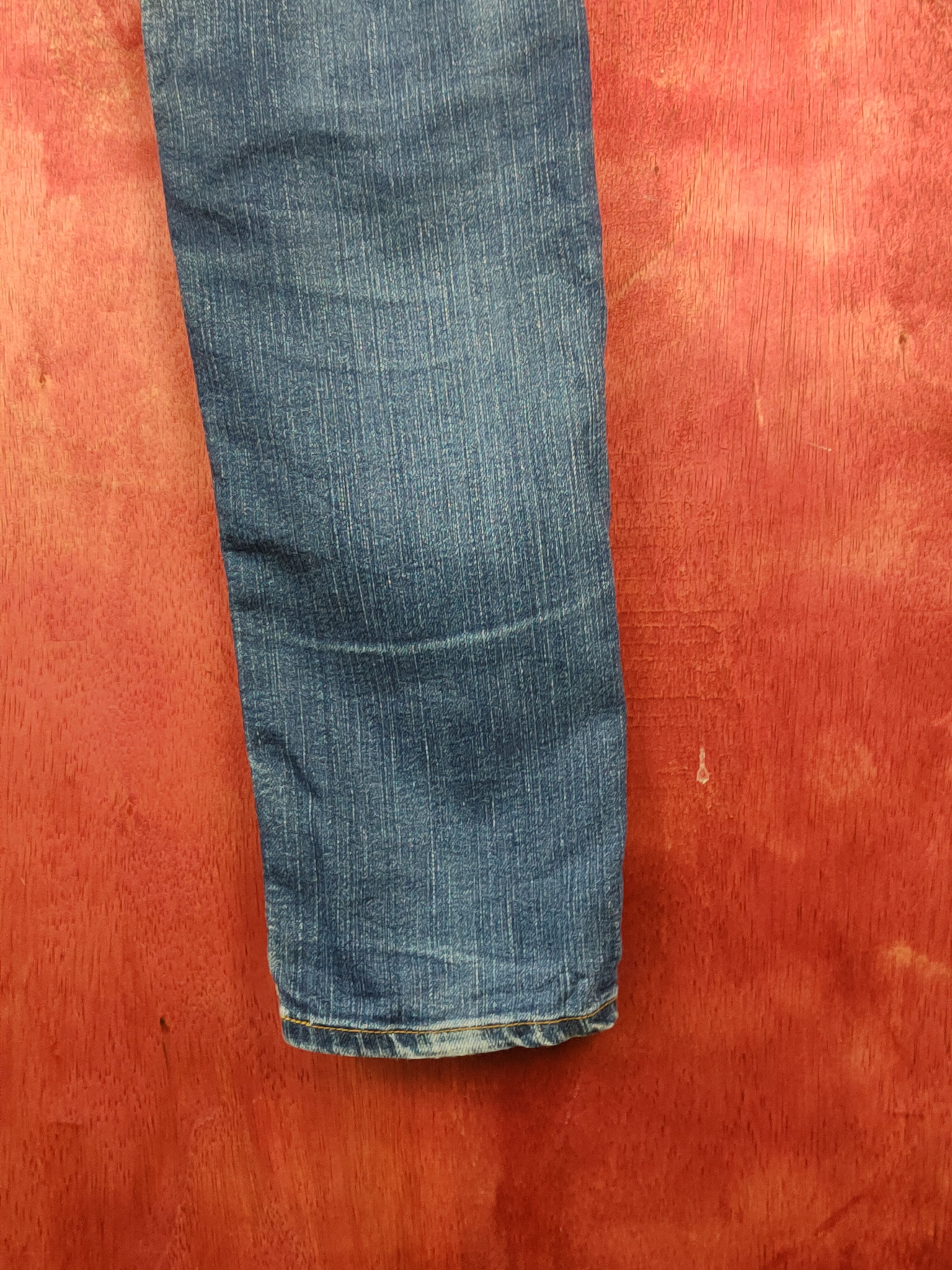 GU × Japanese Brand GU Blue Distressed Ripped Jeans #S1773 Size 26" / US 2 / IT 38 - 11 Thumbnail