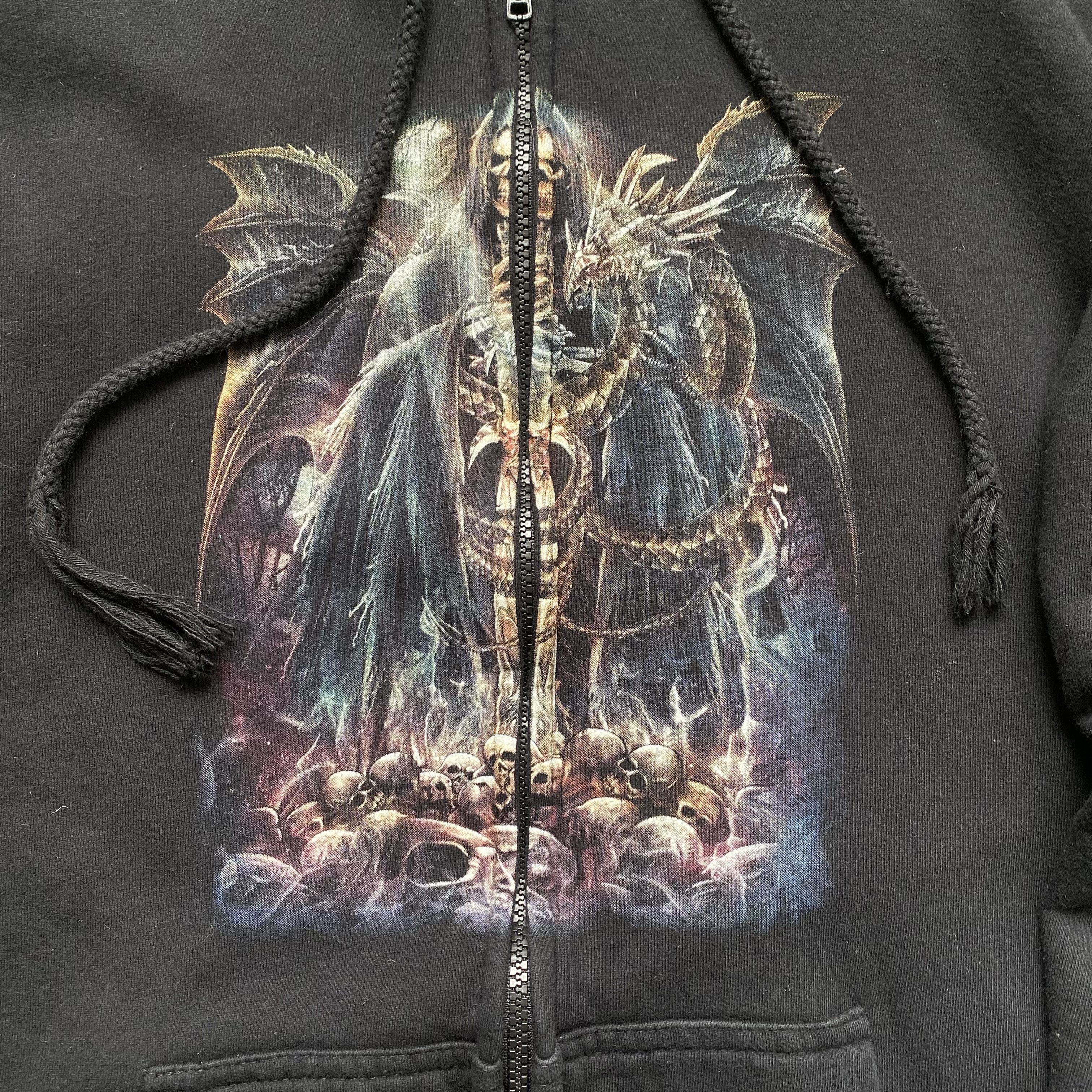 Affliction ☠️ Vintage Rock Skulls zip hoodie Horror Wild Affliction Size US M / EU 48-50 / 2 - 7 Thumbnail