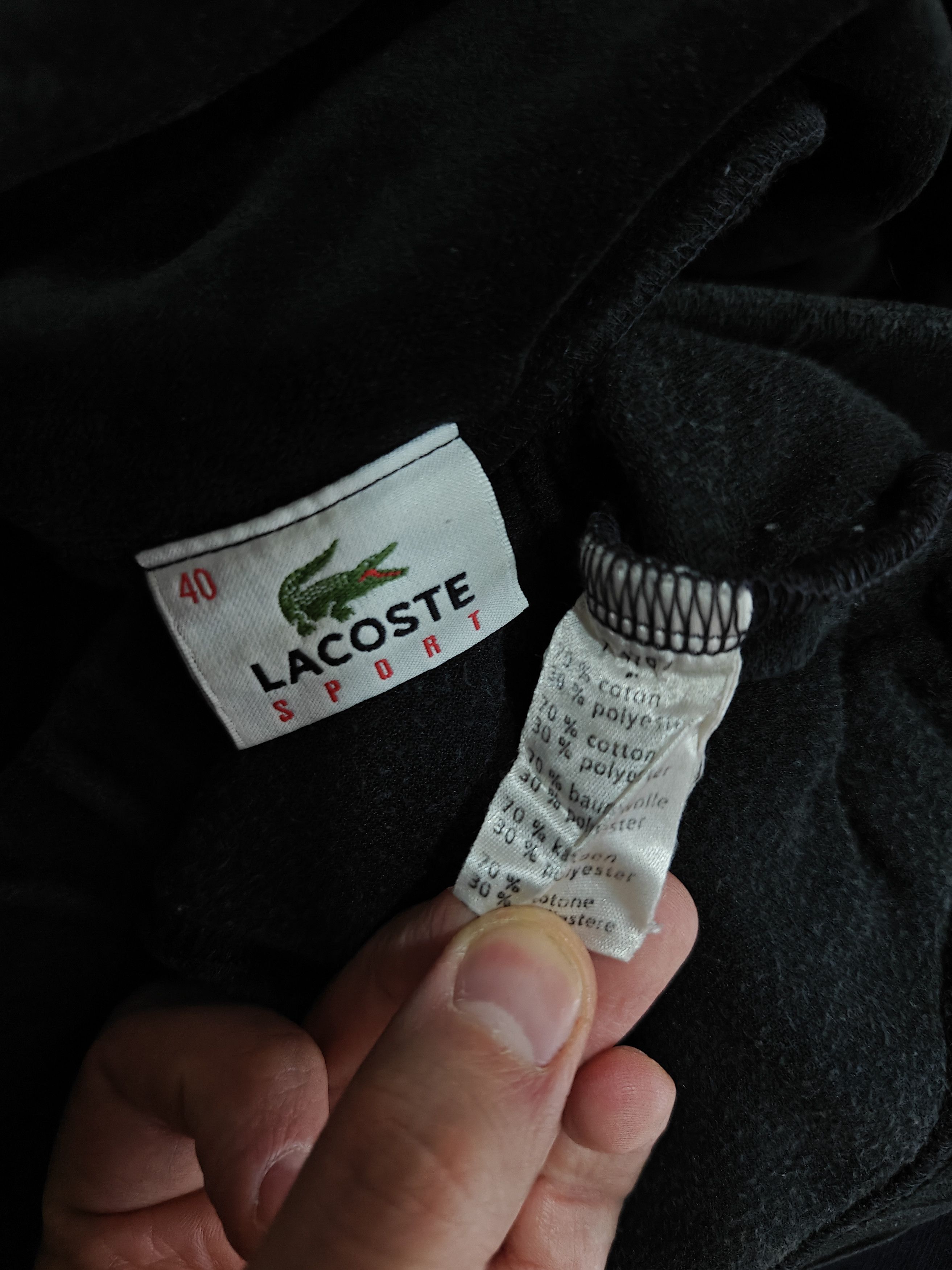 Lacoste Lacoste Sport Velour Sweatshirt Pullover High Neck Black M Size M / US 6-8 / IT 42-44 - 9 Thumbnail