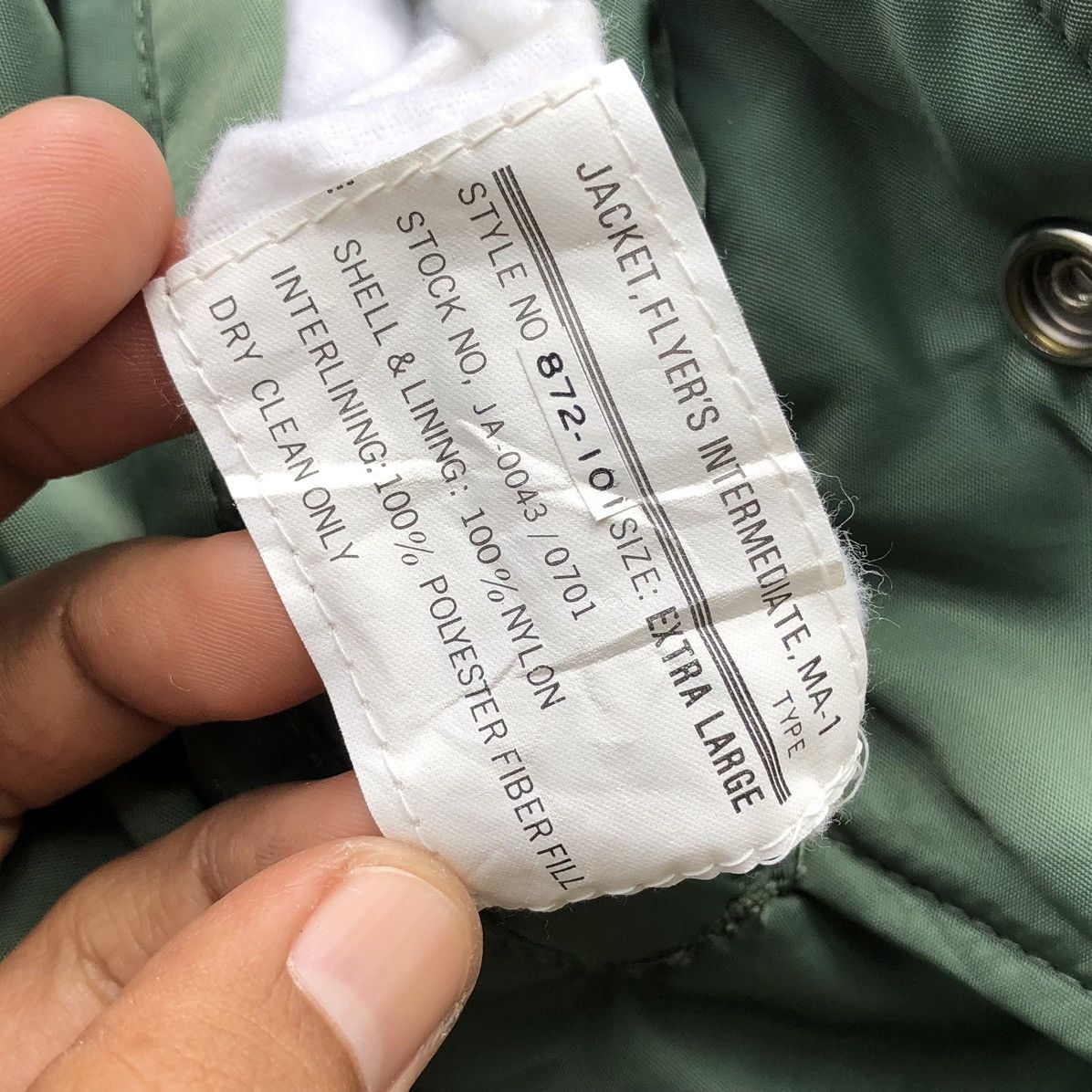 Vintage Vintage Flyer’s Intermediate Ma-1 Bomber Jacket Size US XL / EU 56 / 4 - 13 Thumbnail