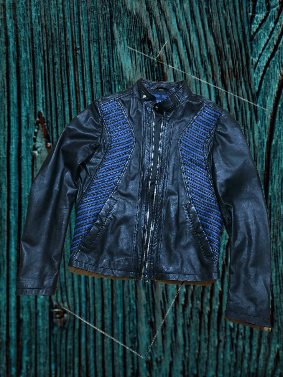 Versace Jeans Couture VERSACE JEANS LEATHER JACKET STUDDED BIKER Size XL / US 12-14 / IT 48-50 - 1 Thumbnail