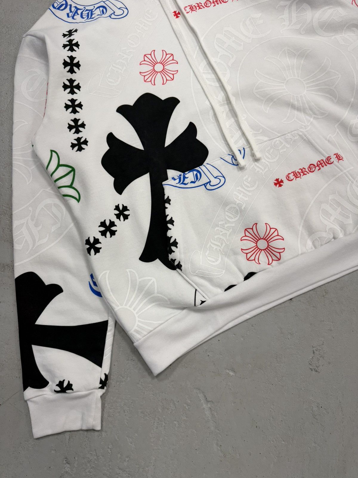 Chrome Hearts Chrome Hearts Stencil Monogram Hoodie White Large Size US L / EU 52-54 / 3 - 3 Thumbnail
