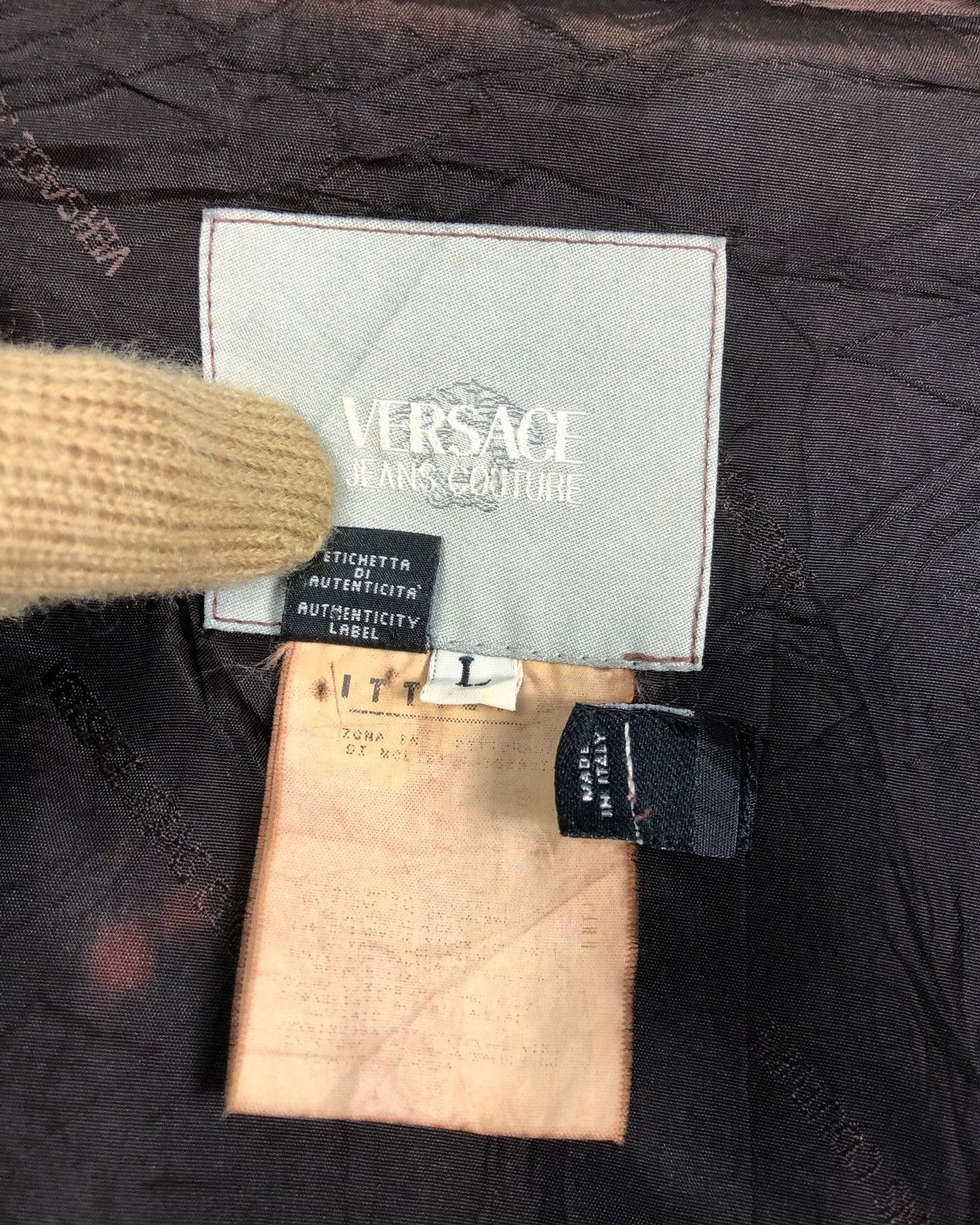 Versace Vintage Versace Jeans Couture Graffiti Jacket Made in Italy Size US L / EU 52-54 / 3 - 16 Thumbnail