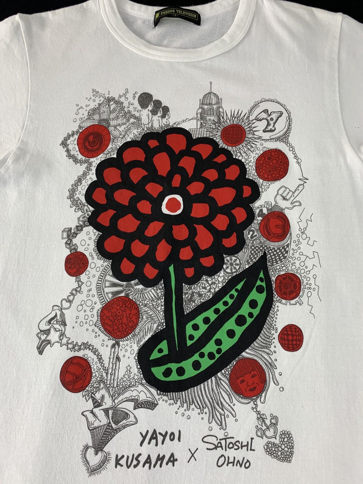 Yayoi Kusama 24 Hour Television Yayoi Kusama X Satoshi Ohno Floral Tee Size US S / EU 44-46 / 1 - 3 Thumbnail