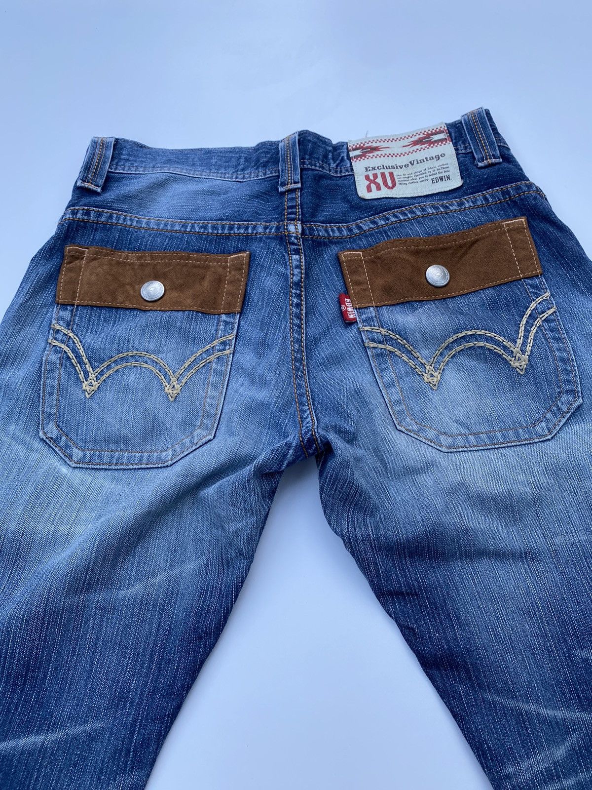 Edwin Vintage Edwin Double Pocket Denim Flared Size US 33 - 9 Thumbnail