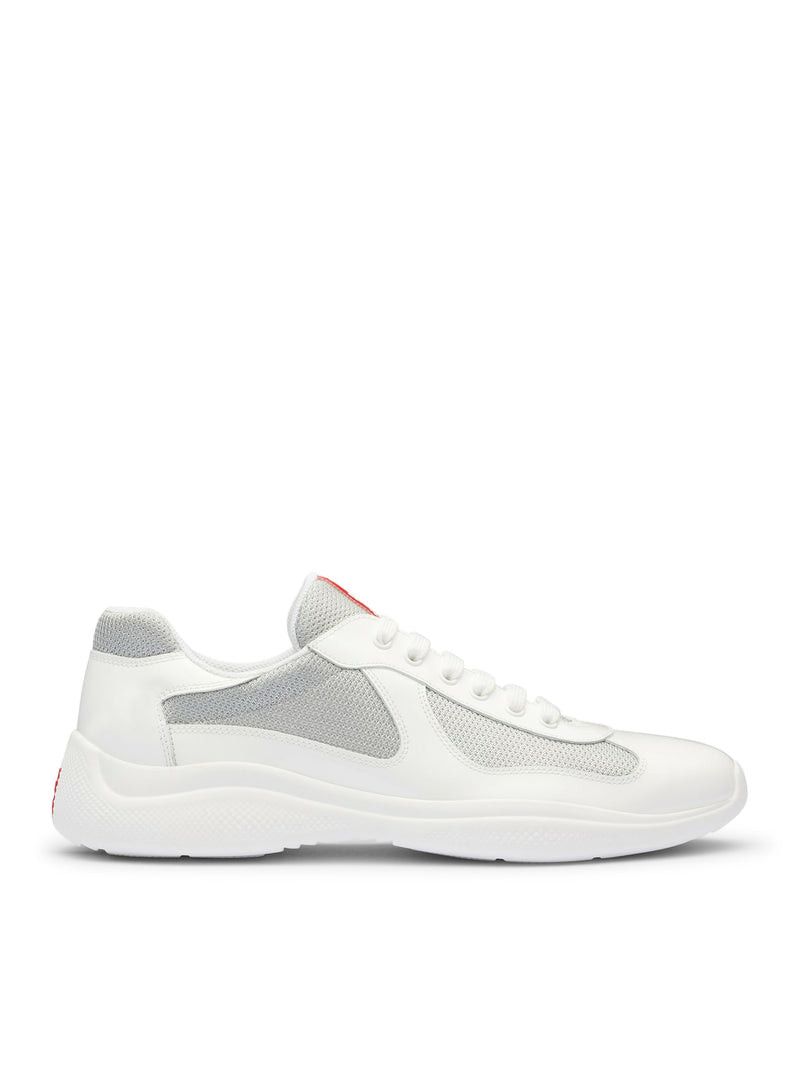 Prada PRADA AMERICA`S CUP PATENT LEATHER AND BIKE FABRIC SNEAKERS Size US 7 / EU 40 - 1 Thumbnail