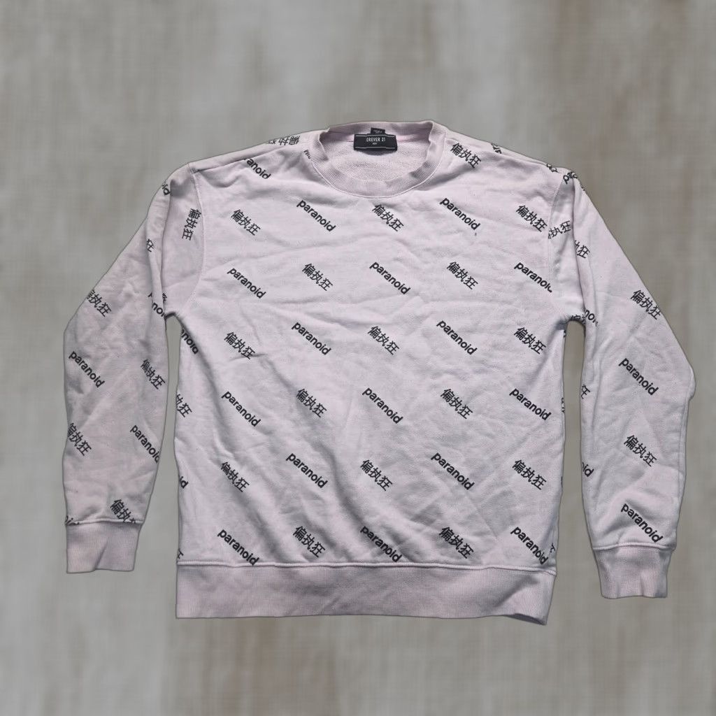 Forever 21 FOREVER 21 Paranoid Pink Retro Funny Polaroid Vintage Joke Camera Logo Gift Sweater Medium Mens Shirt Size US M / EU 48-50 / 2 - 1 Thumbnail