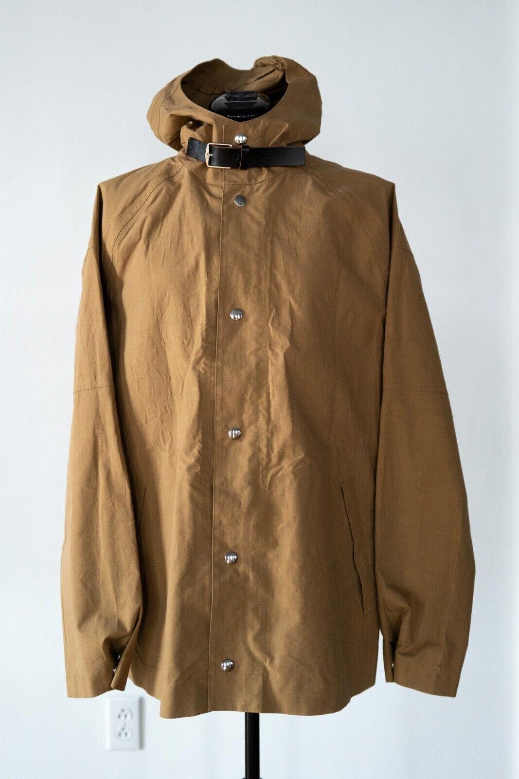 image of Marni Polyurethane Coated Cotton Khaki Jacket Sz. M in Brown, Women's (Size Medium)
