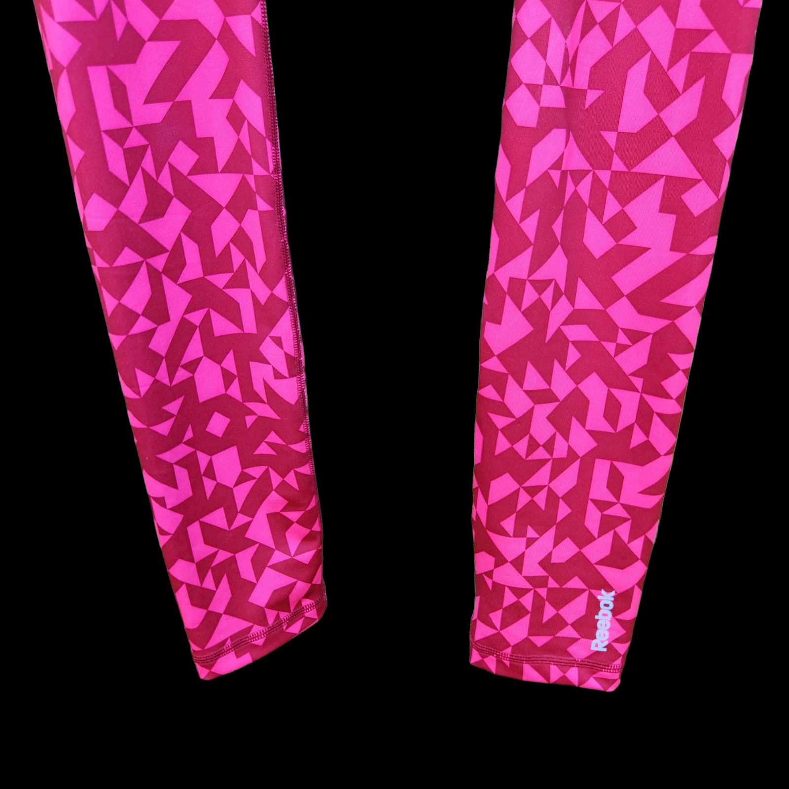 Reebok Reebok Geometic Pink Womens Leggings Size Small Ankle Length Size 27" / US 4 / IT 40 - 3 Thumbnail