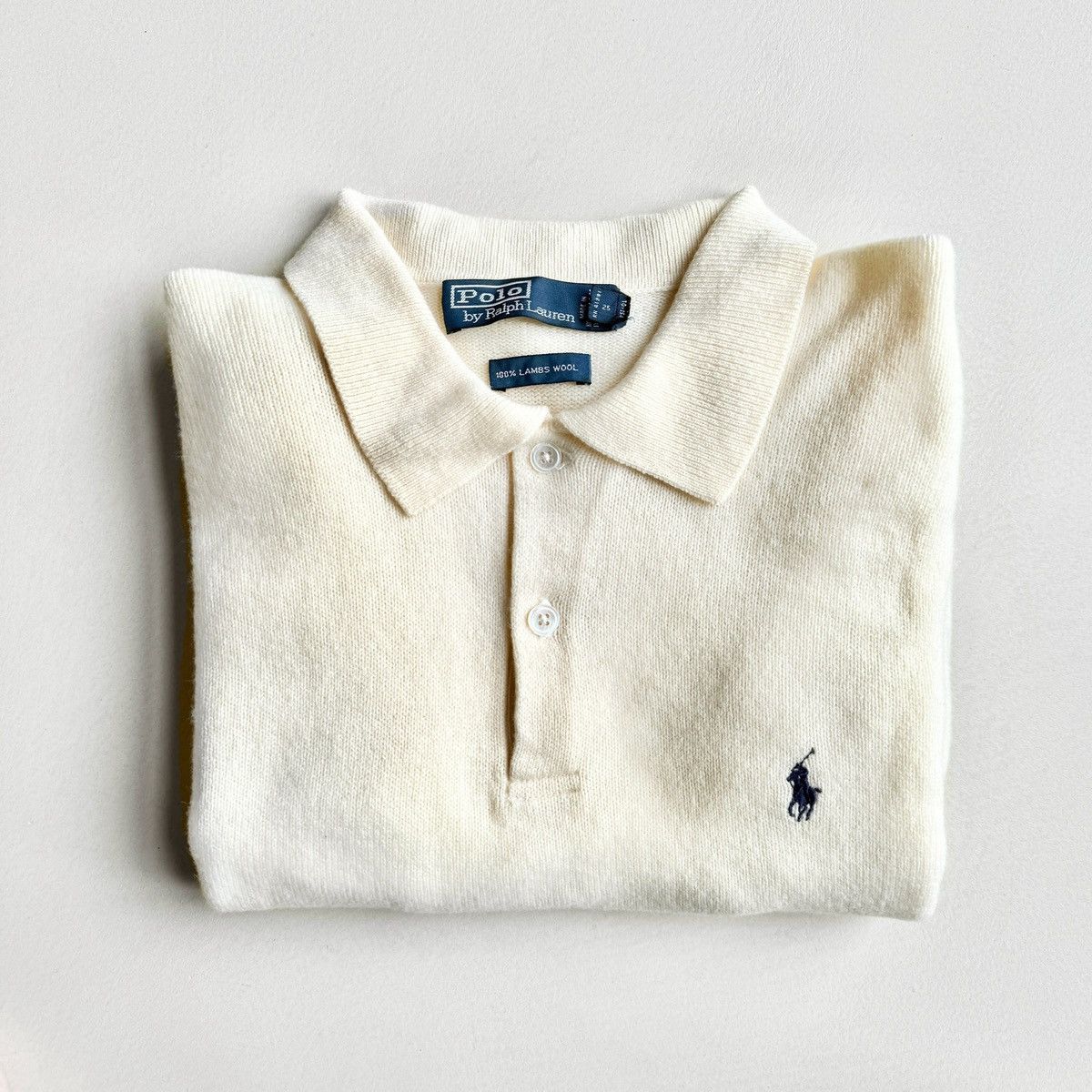 Polo Ralph Lauren Polo by Ralph Lauren Lambswool Knit Polo Sweater Size US M / EU 48-50 / 2 - 1 Thumbnail