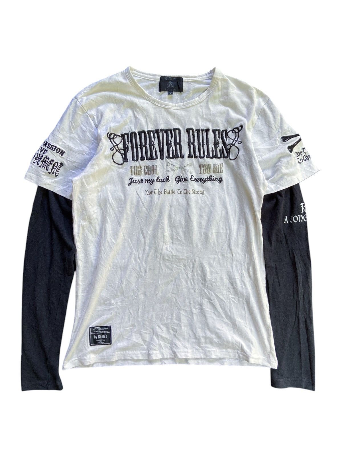 Japanese Brand TOO COOL TOO DIE DOUBLE LAYER PUNK LONG SLEEVE Size US M / EU 48-50 / 2 - 2 Thumbnail