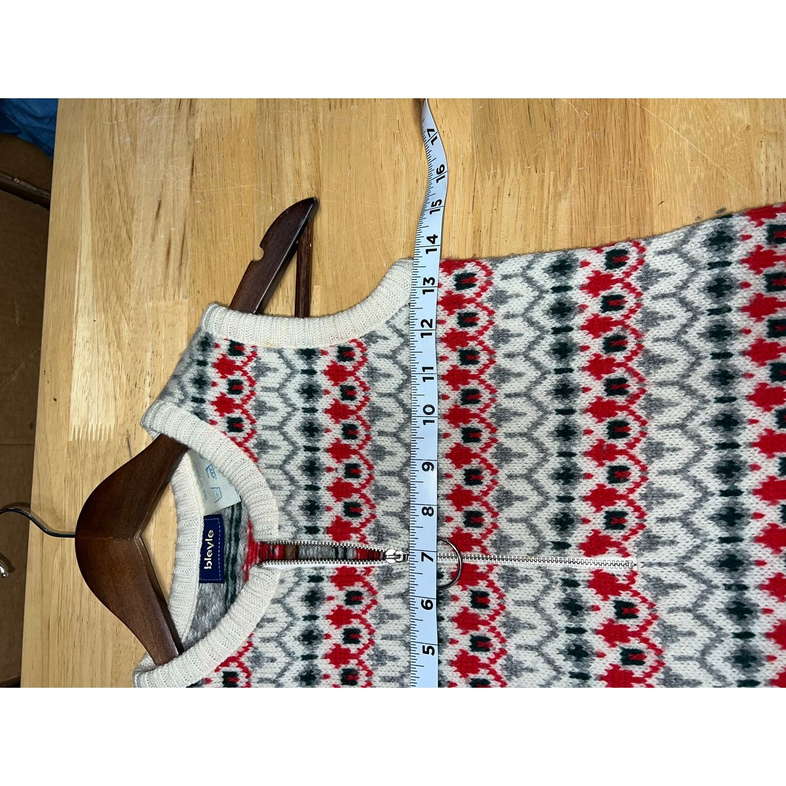 Vintage Womens Wool Sweater Vest Bleyle 100% Virgin Wool Wool Medium Size M / US 6-8 / IT 42-44 - 9 Thumbnail